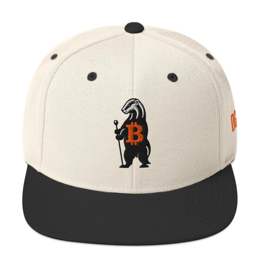 Bitcoin Flat Brim Hats | SVRN_T Hats - The Orange Habit