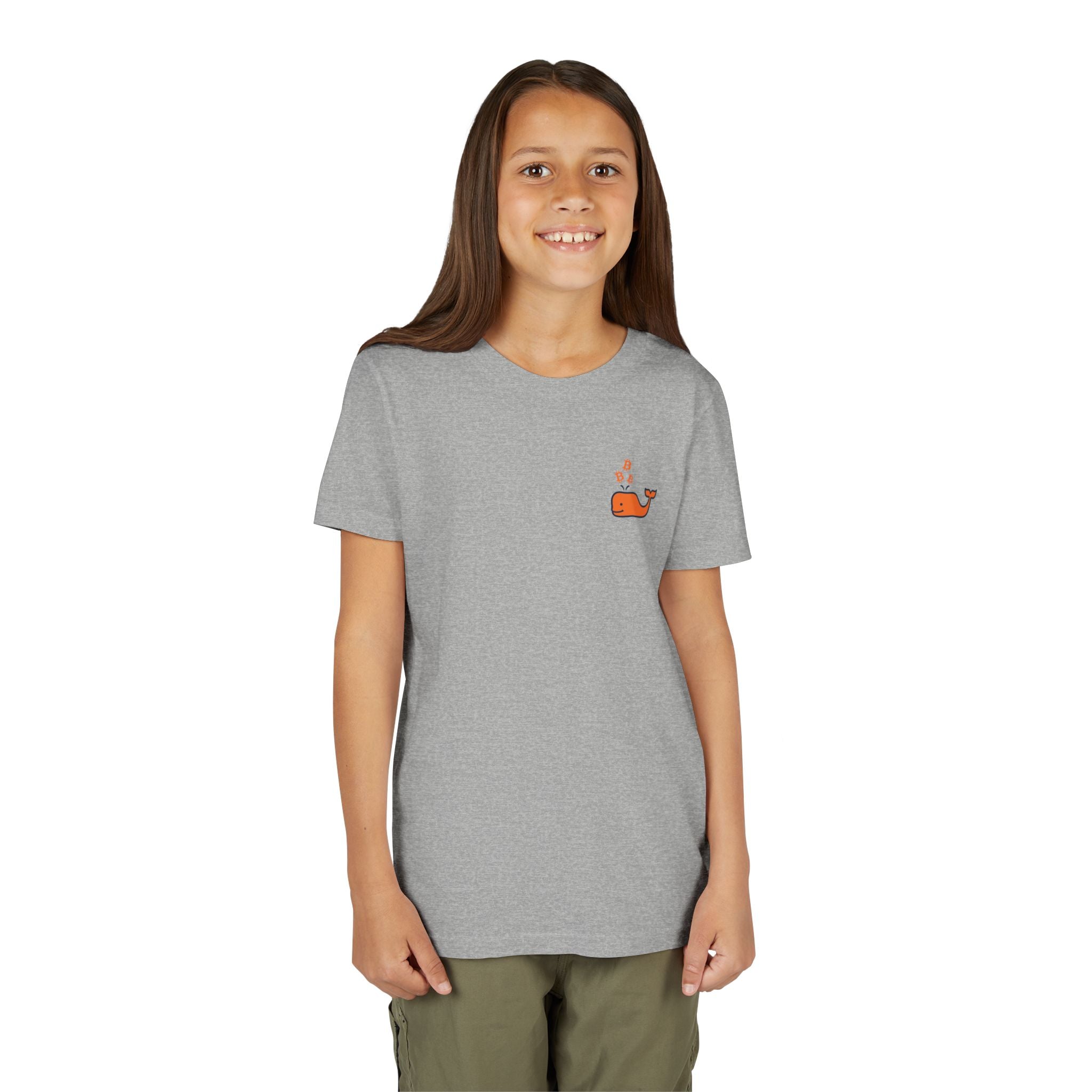 Bitcoin Whale / Orange Kids T-Shirt The Orange Habit | Bitcoin Clothing & Apparel.