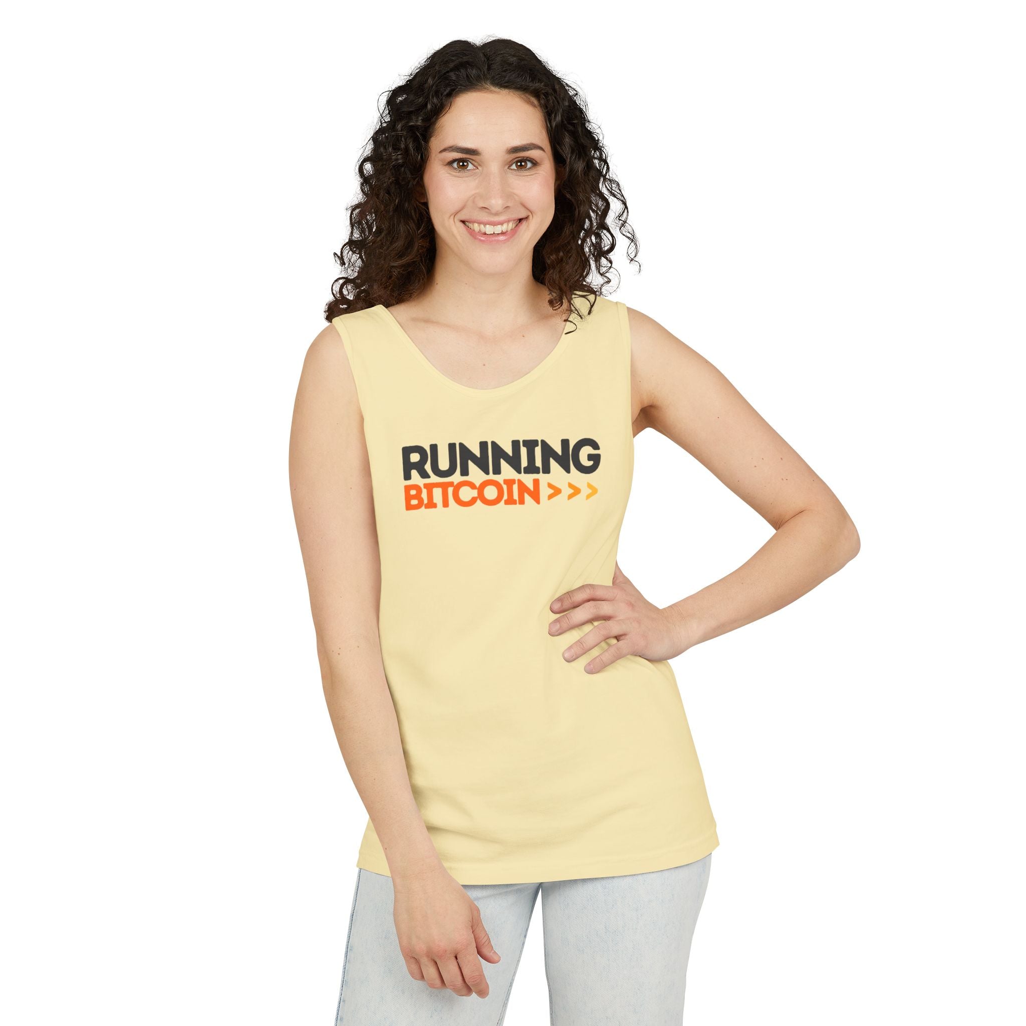 Running Bitcoin / Tank Top - The Orange Habit