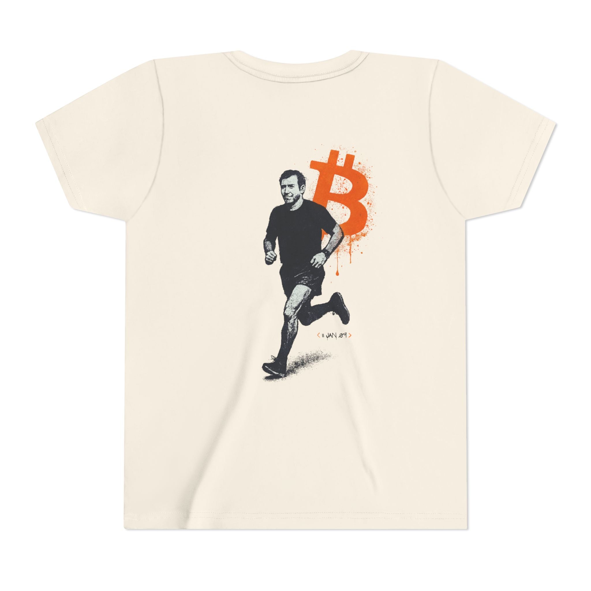 Running Bitcoin / Kid’s T-Shirt - The Orange Habit Bitcoin Clothing