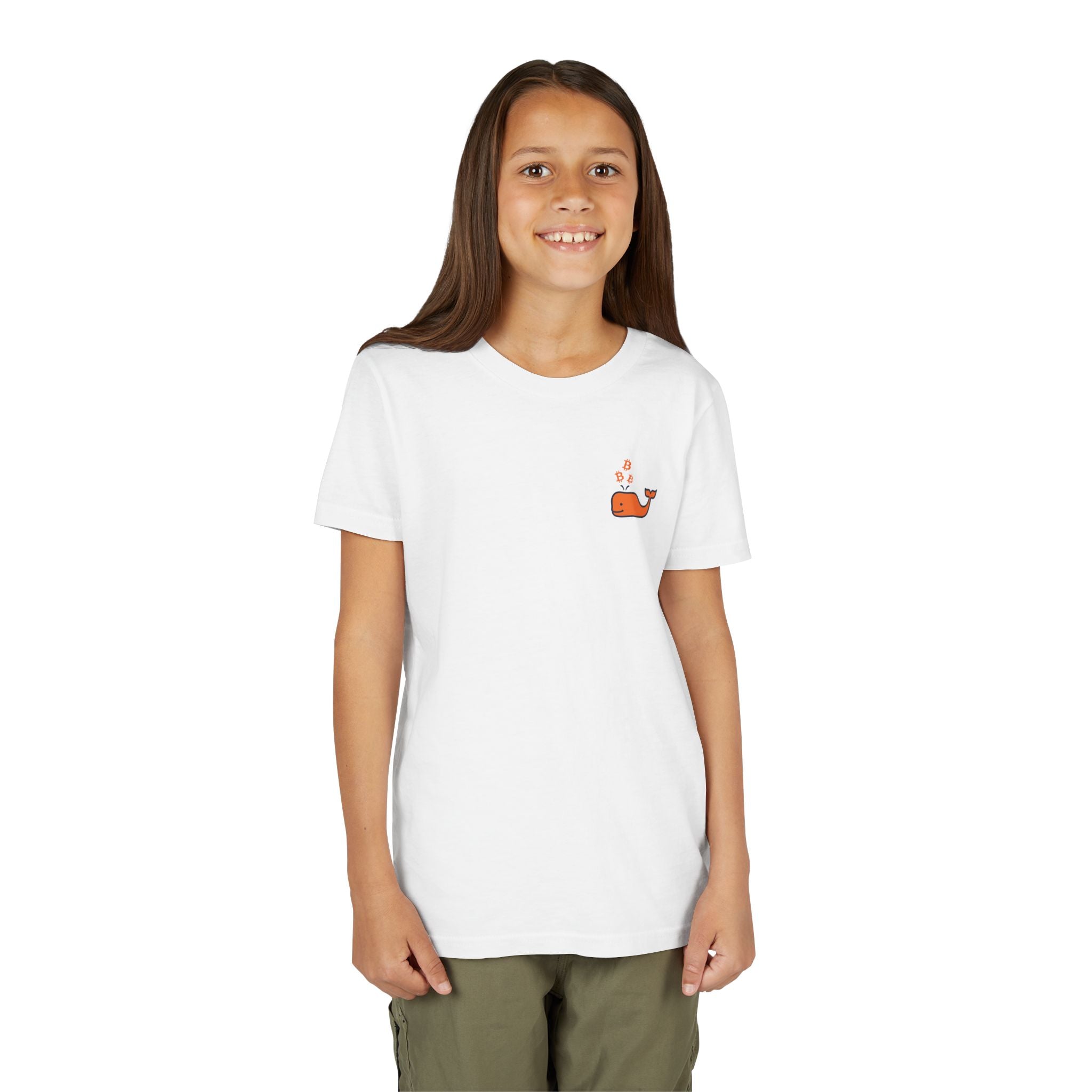 Bitcoin Whale / Orange Kids T-Shirt - The Orange Habit Bitcoin Clothing