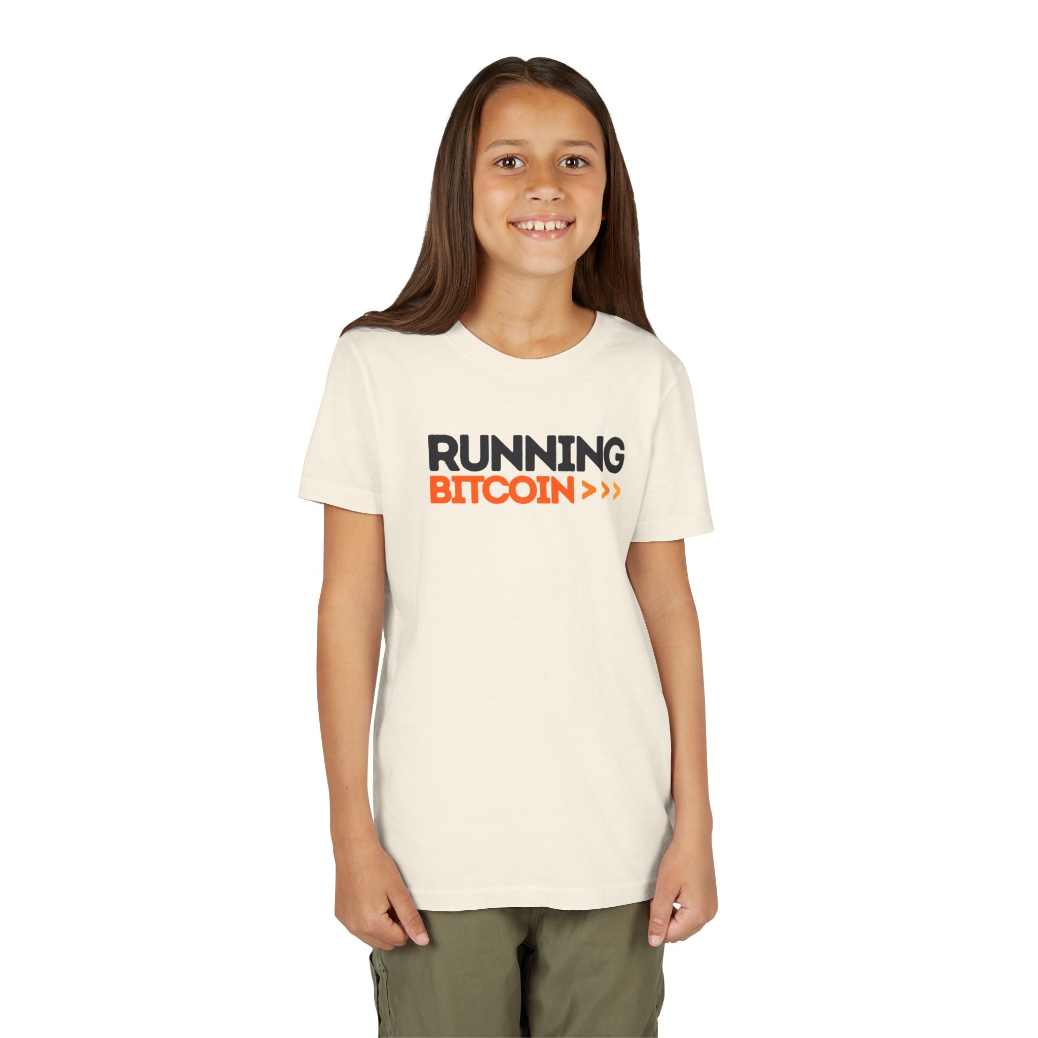 Running Bitcoin / Kid’s T-Shirt - The Orange Habit Bitcoin Clothing