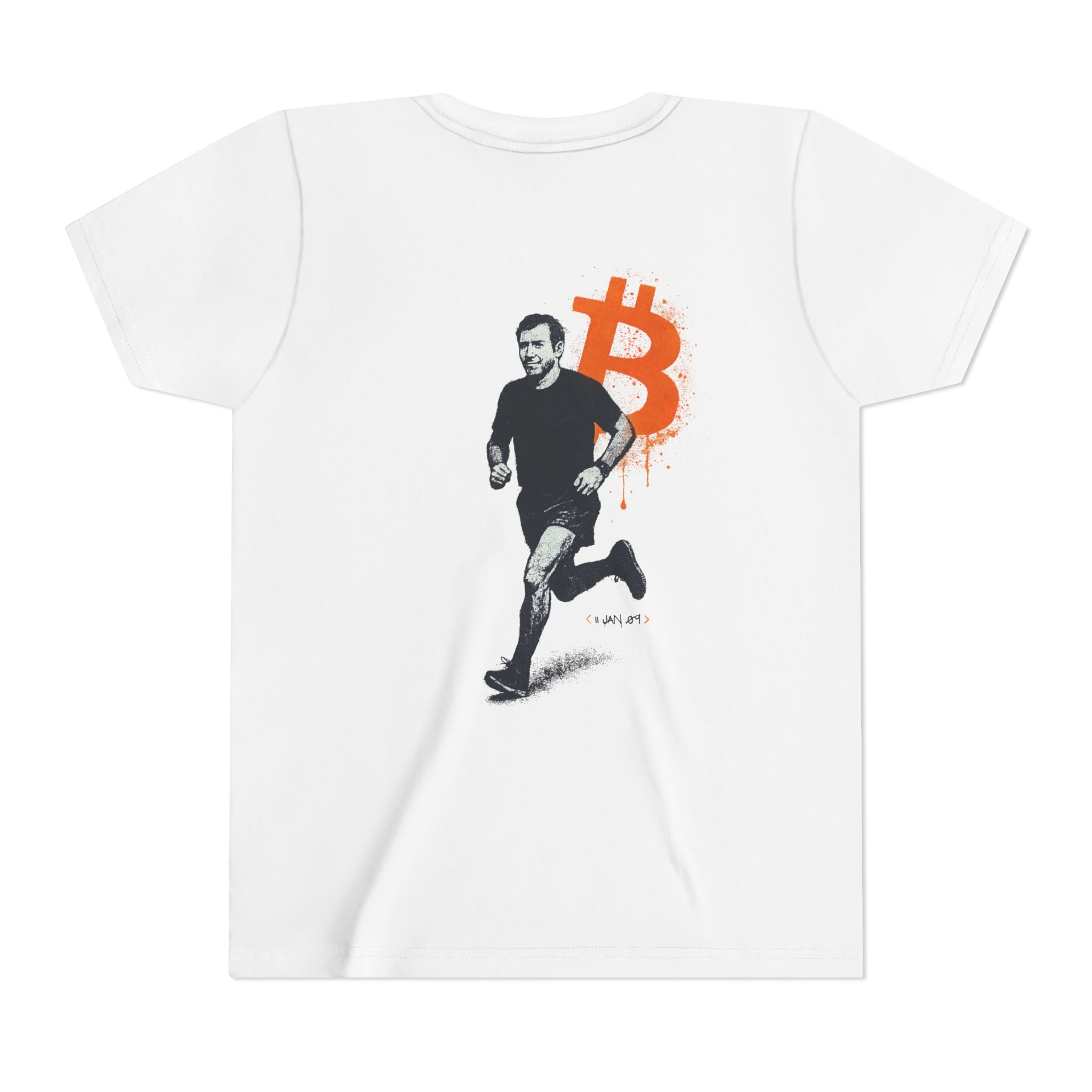Running Bitcoin / Kid’s T-Shirt - The Orange Habit Bitcoin Clothing