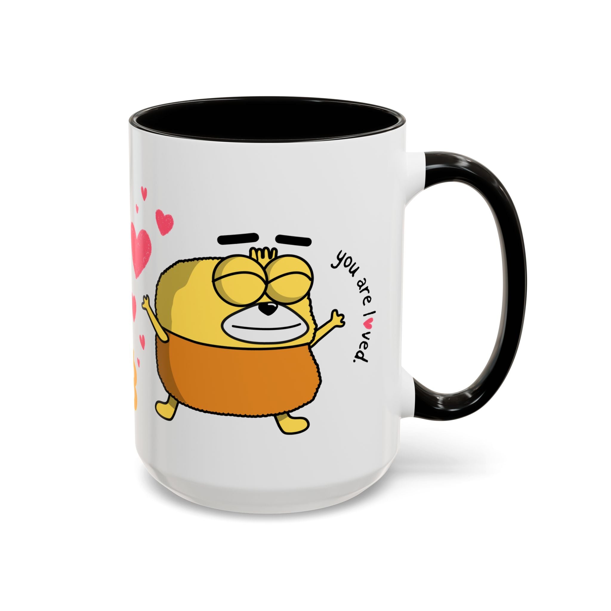 Yellow The Puppet “You Are Loved” / Bitcoin Coffee Mug
