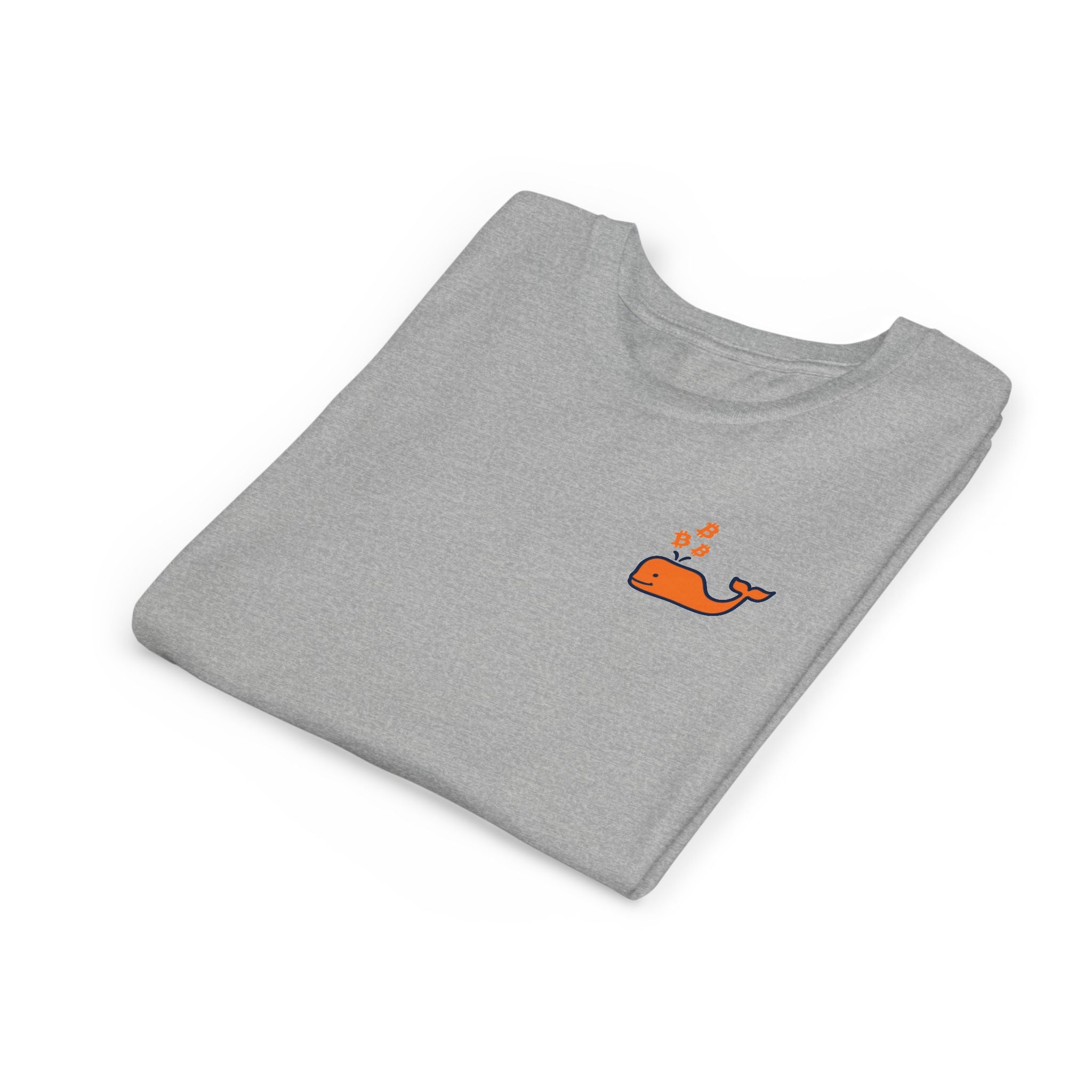 Bitcoin Whale / Orange Kids T-Shirt The Orange Habit | Bitcoin Clothing & Apparel.
