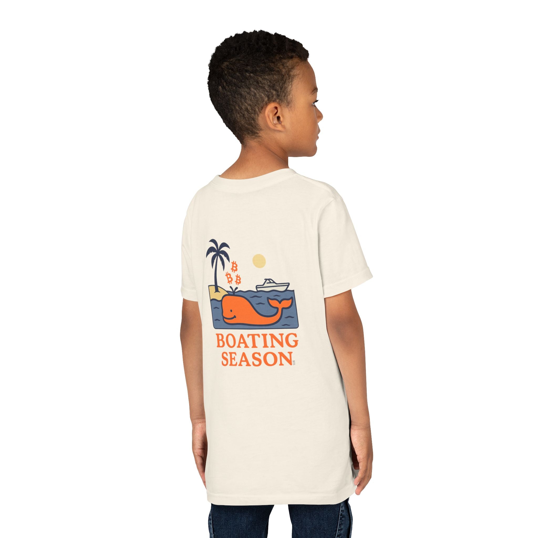 Bitcoin Whale / Orange Kids T-Shirt The Orange Habit | Bitcoin Clothing & Apparel.