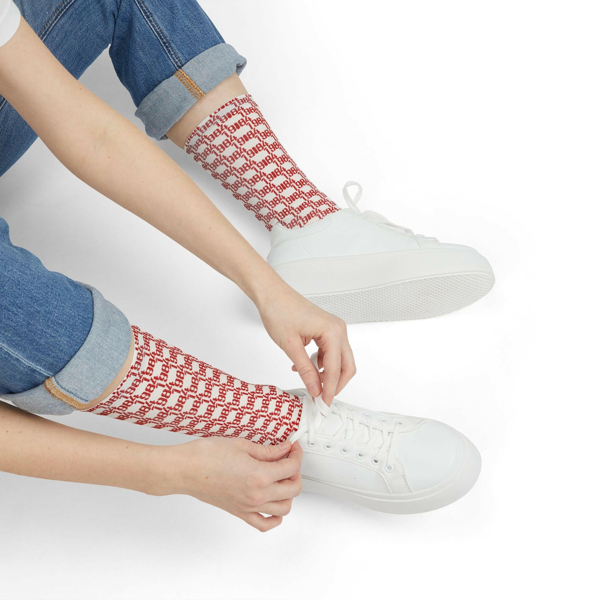 1984 / Bitcoin Socks - SVRN_T - The Orange Habit