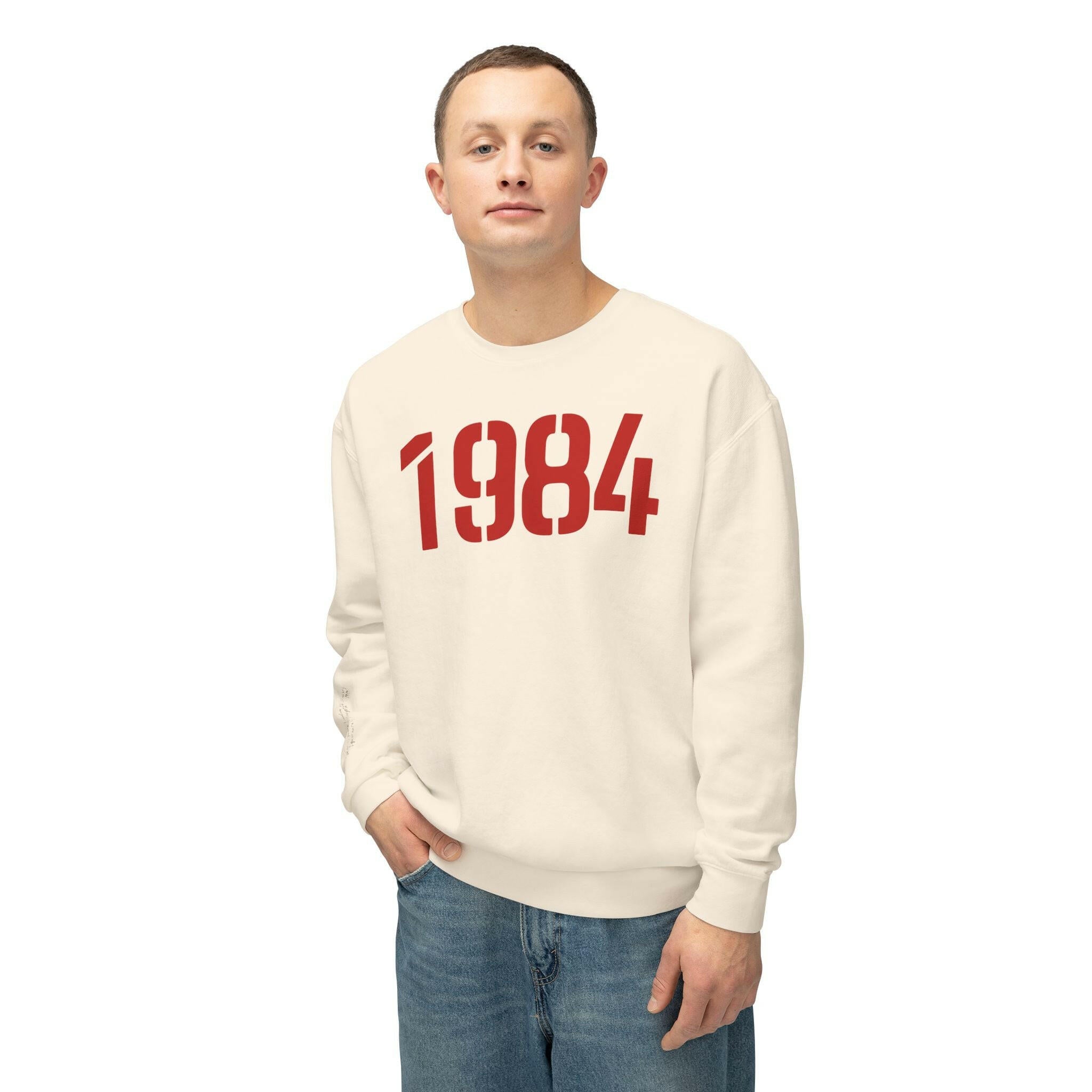 1984 / Lightweight Bitcoin Sweatshirt - SVRN_T - The Orange Habit