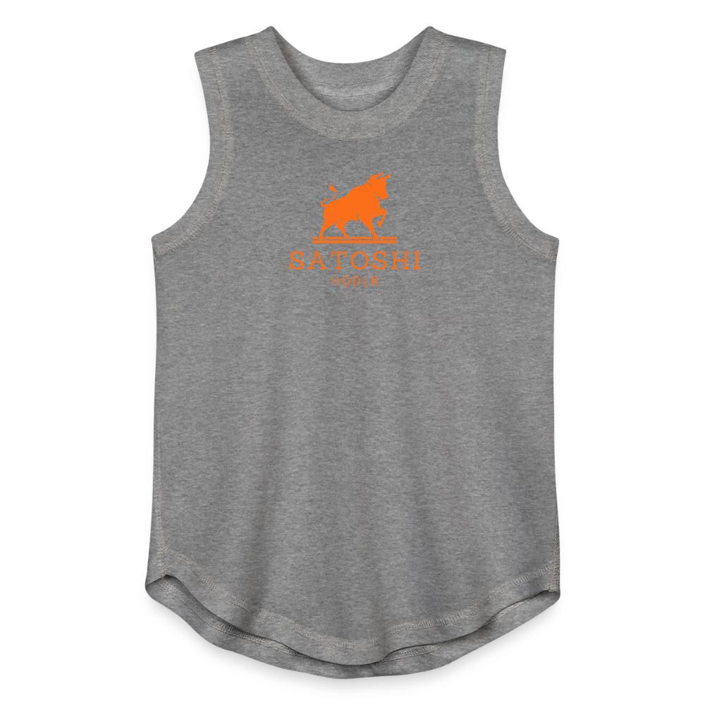 Satoshi HODLR / Girls Relaxed Tank Top - granite heather