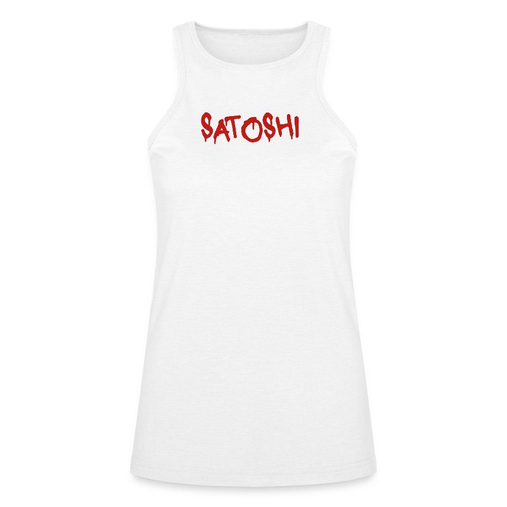 Satoshi Red / Womens Tank Top The Orange Habit | Bitcoin Clothing & Apparel.