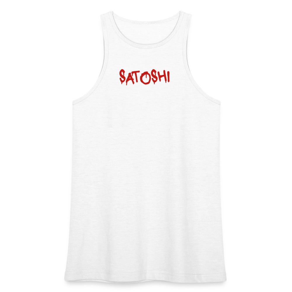 Satoshi Red / Womens Tank Top The Orange Habit | Bitcoin Clothing & Apparel.
