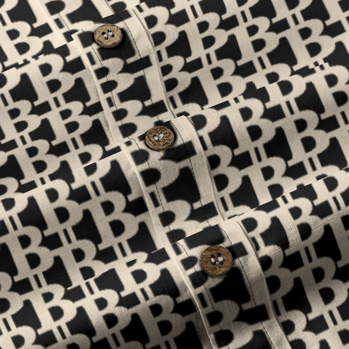 The B / Mens Cotton Slub Shirt The Orange Habit | Bitcoin Clothing & Apparel.