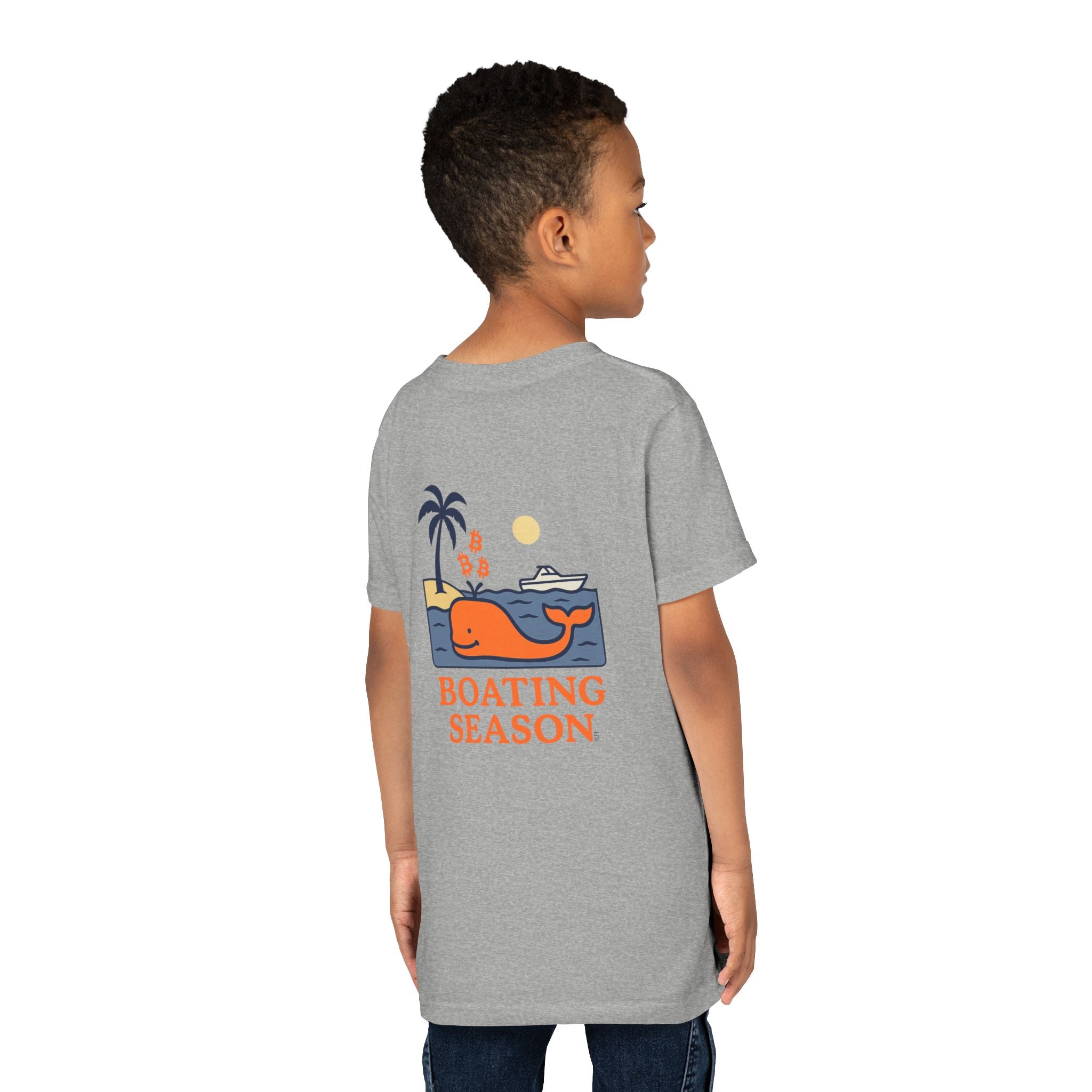 Bitcoin Whale / Orange Kids T-Shirt The Orange Habit | Bitcoin Clothing & Apparel.