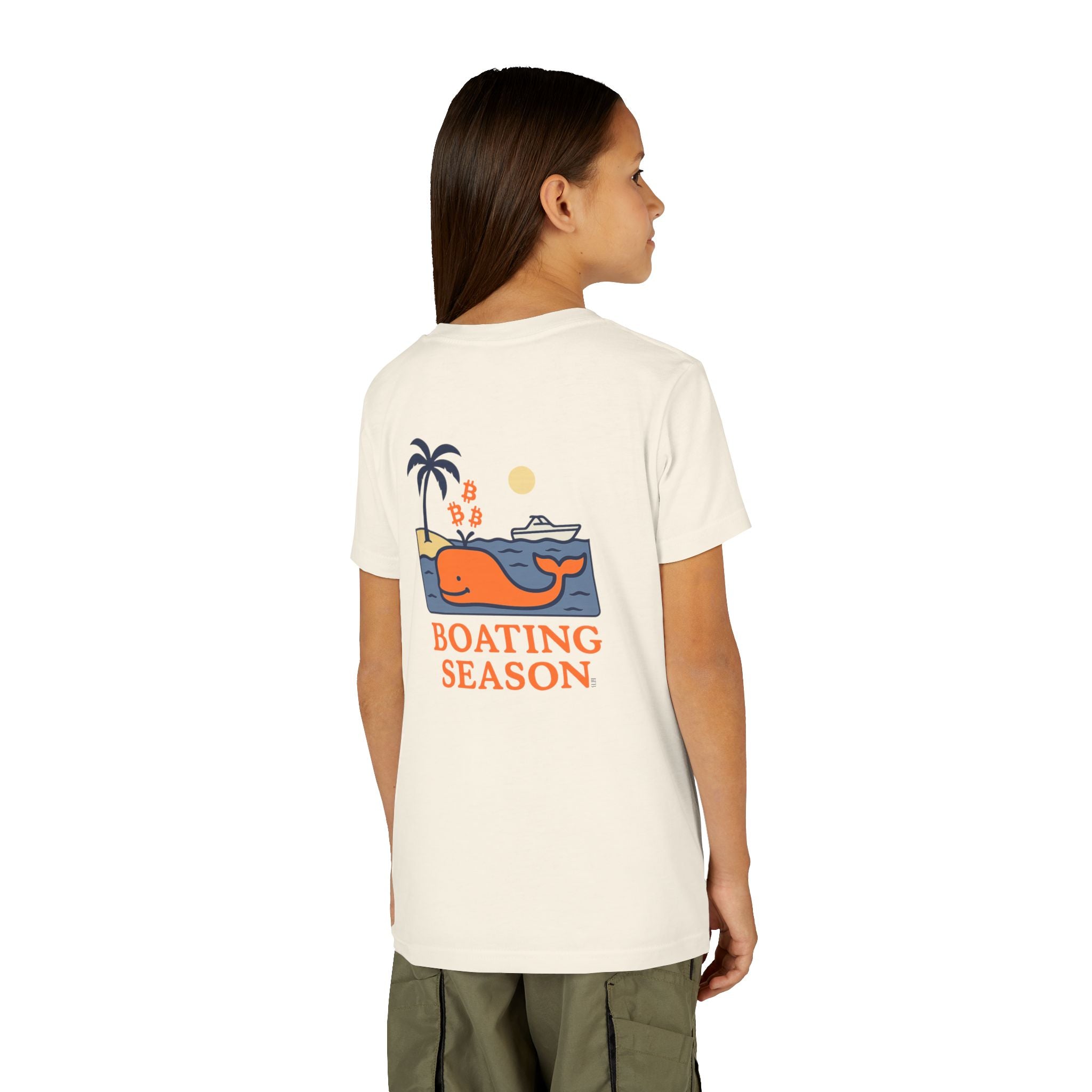 Bitcoin Whale / Orange Kids T-Shirt The Orange Habit | Bitcoin Clothing & Apparel.