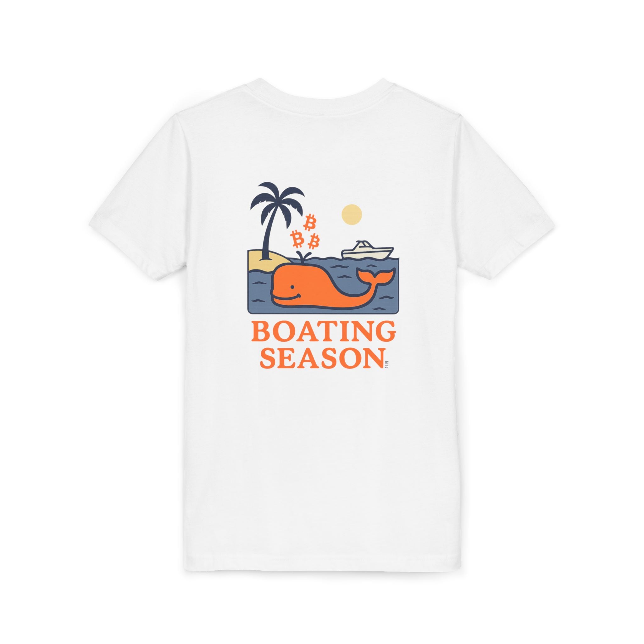 Bitcoin Whale / Orange Kids T-Shirt The Orange Habit | Bitcoin Clothing & Apparel.