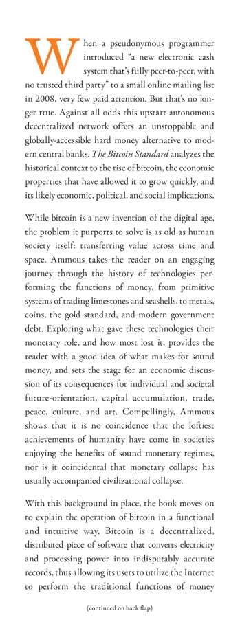 The Bitcoin Standard: The Decentralized Alternative to Central Banking - The Orange Habit - The Orange Habit