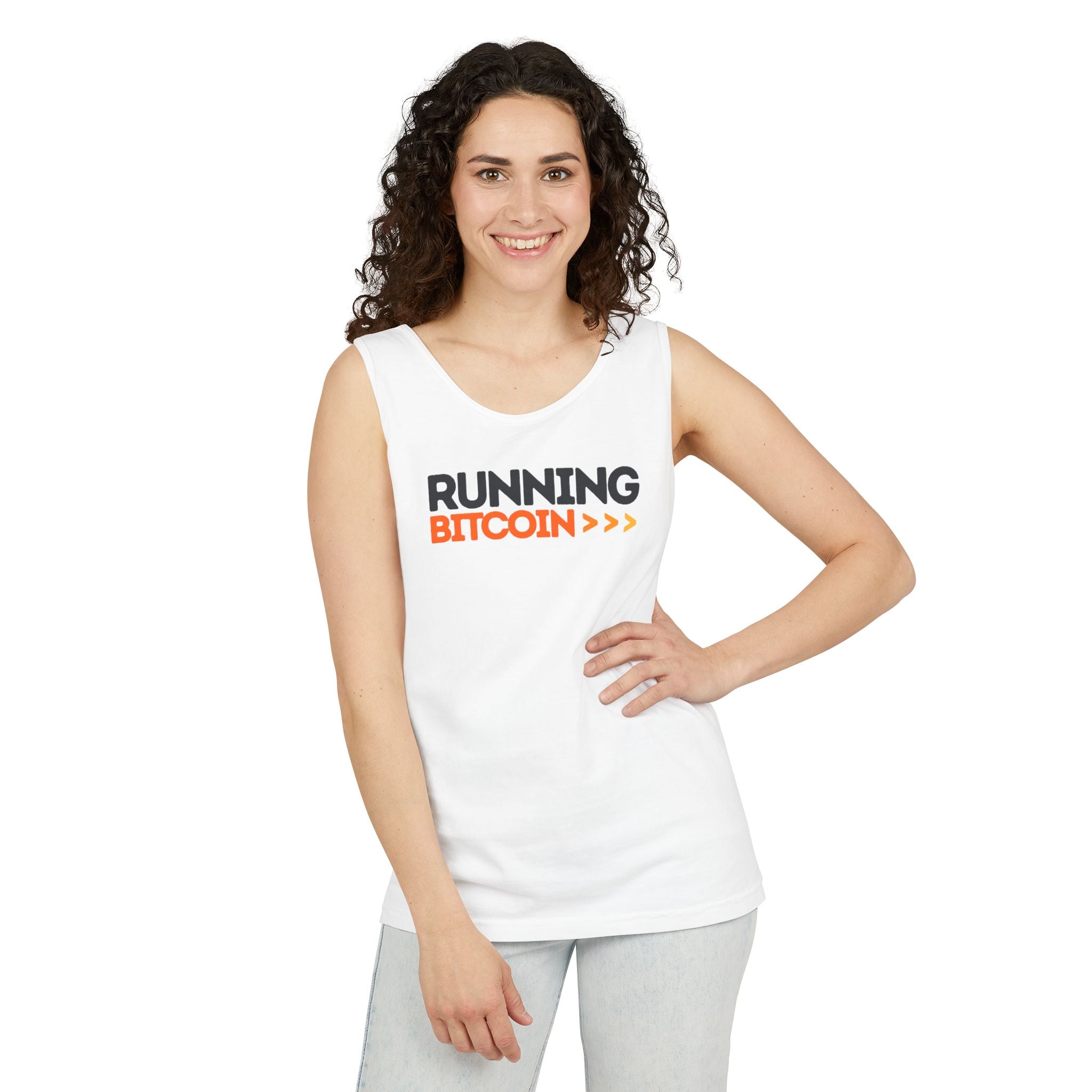 Running Bitcoin / Tank Top - The Orange Habit