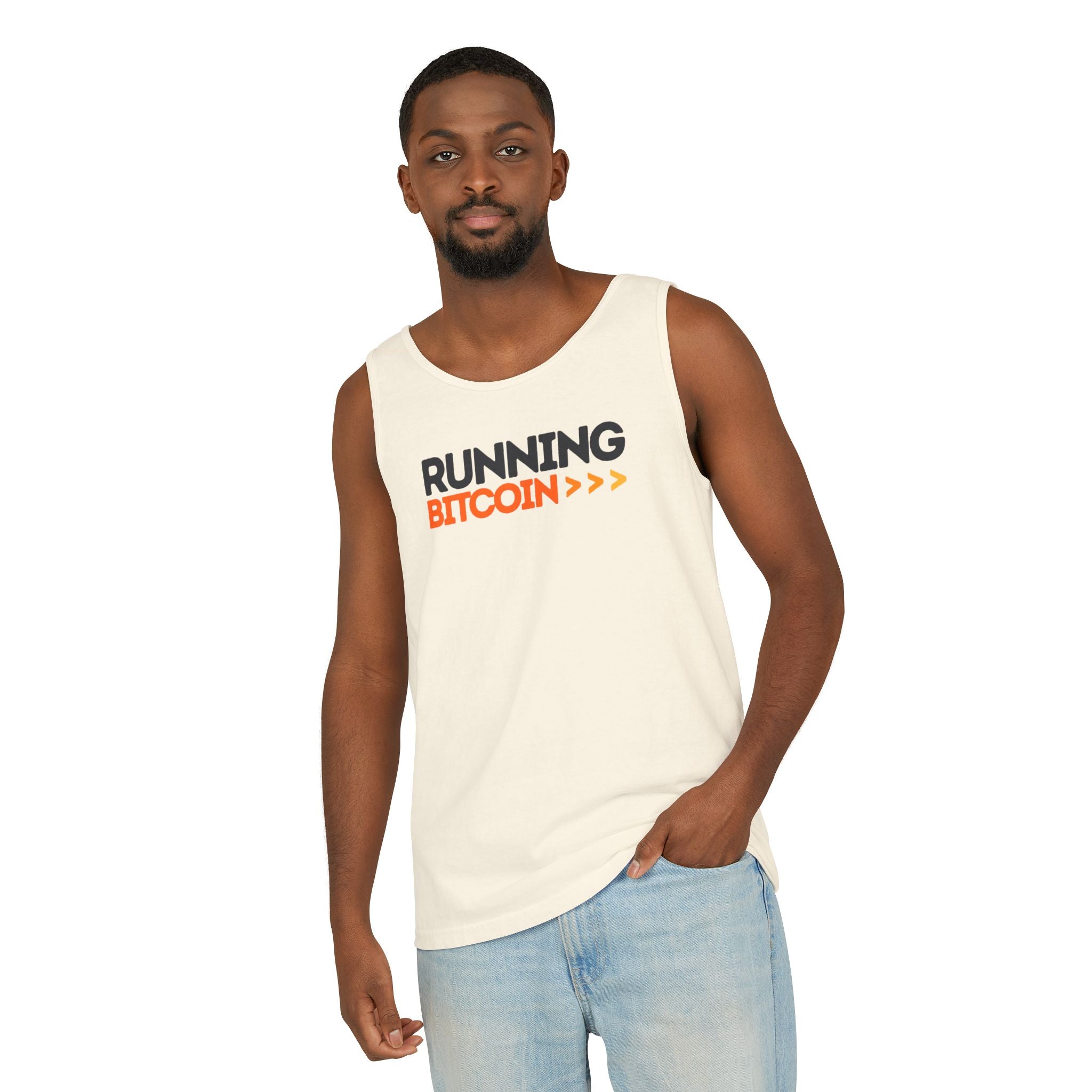 Running Bitcoin / Tank Top - The Orange Habit