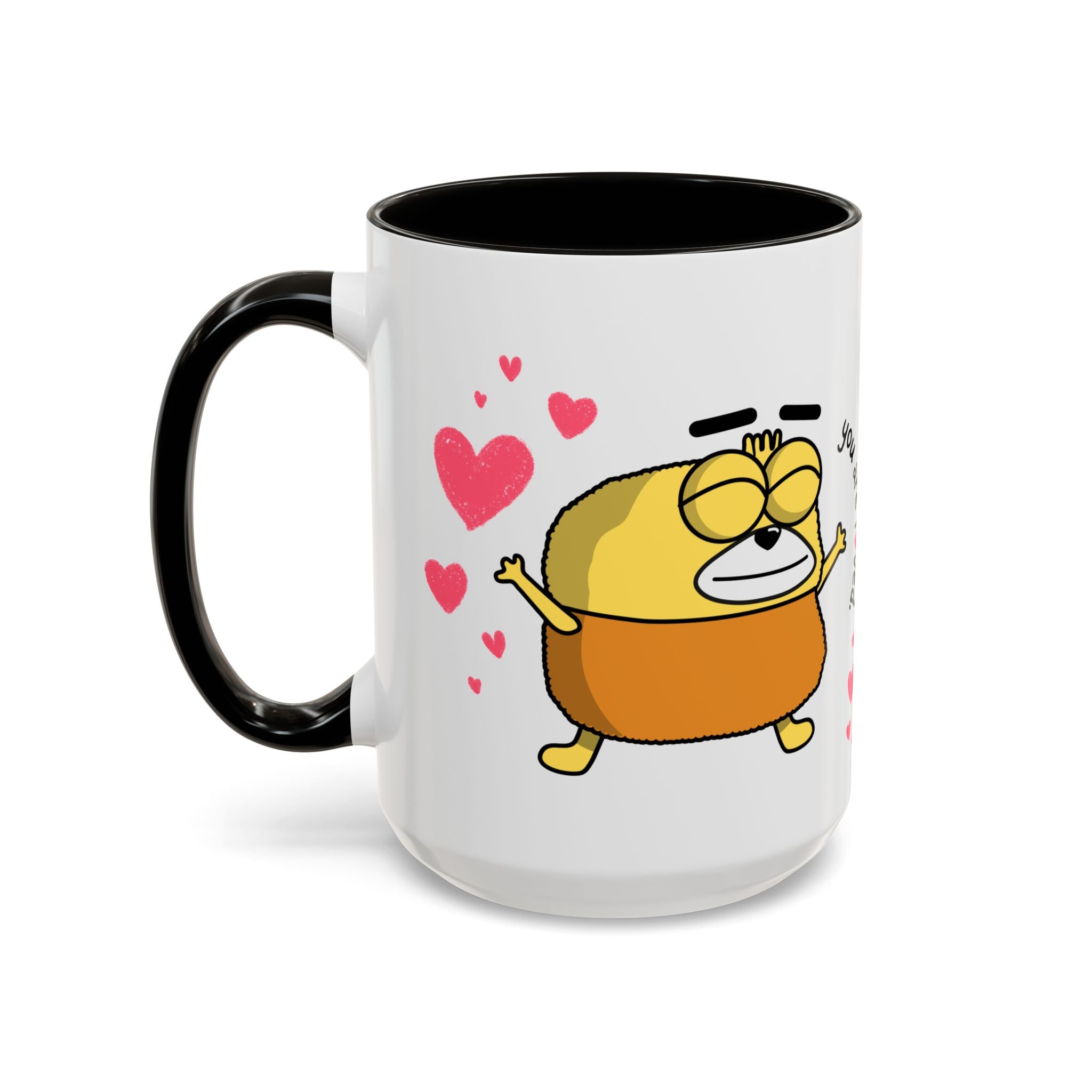 Yellow The Puppet “You Are Loved” / Bitcoin Coffee Mug