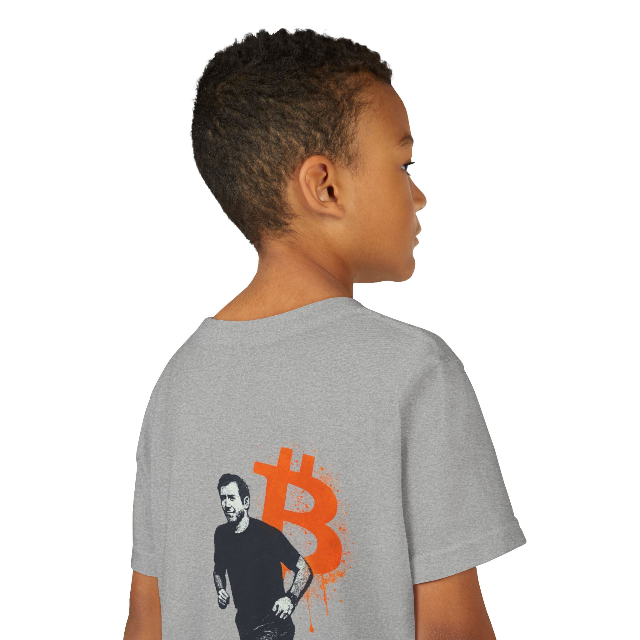 Running Bitcoin / Kid’s T-Shirt - The Orange Habit Bitcoin Clothing
