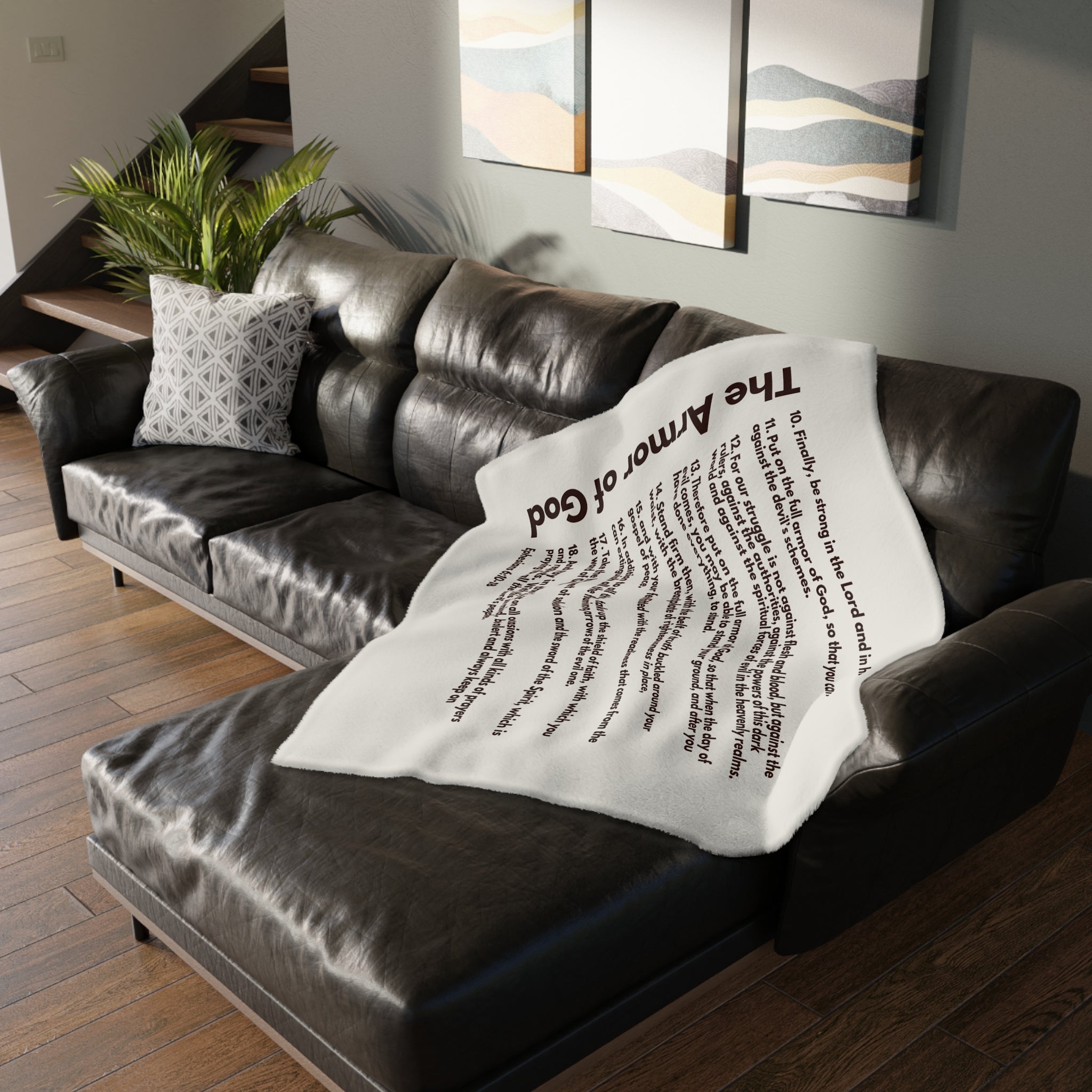 Armor of God Girls' Bible Verse Blanket