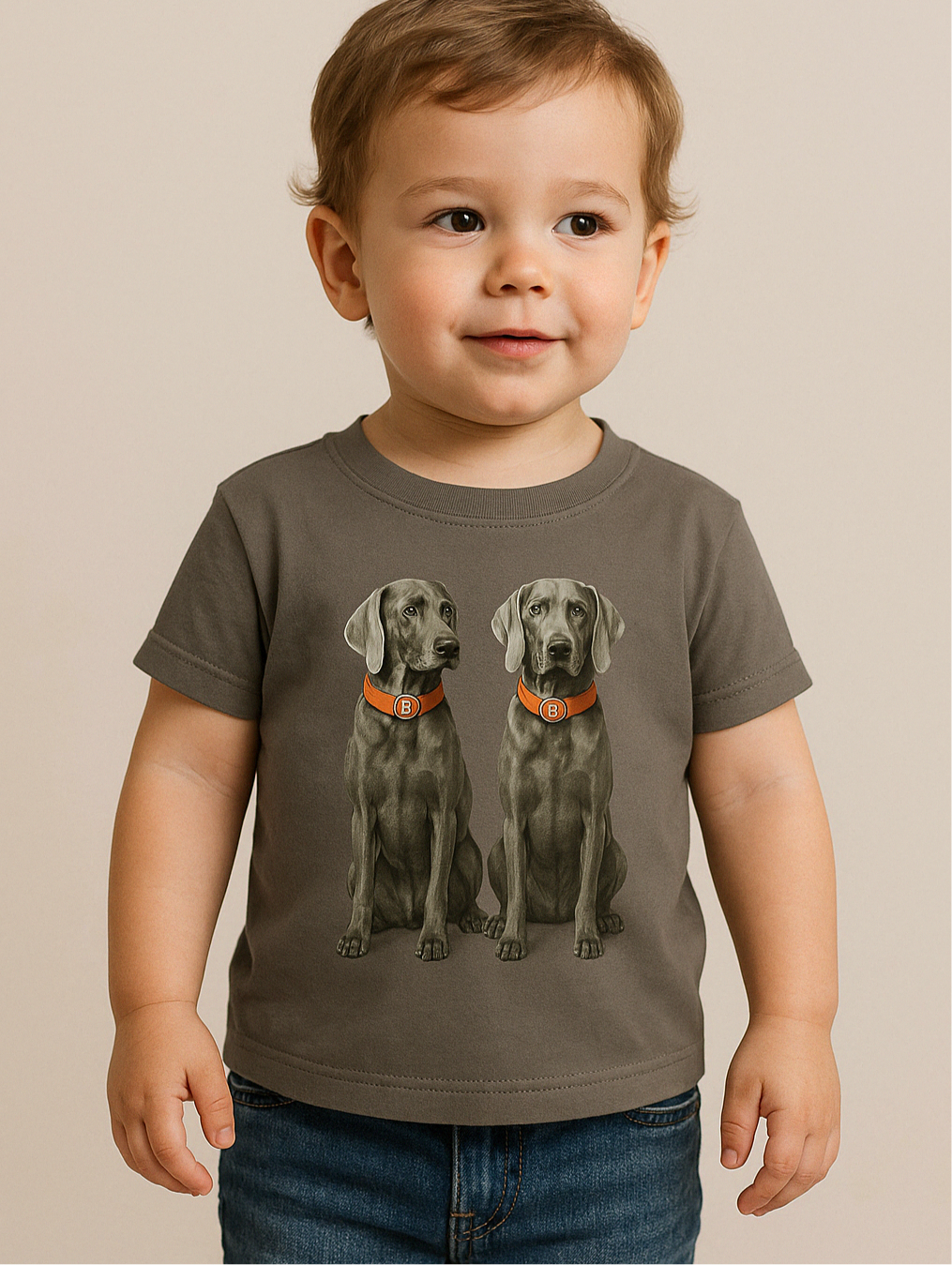 HODL Dog / Weimaraner Baby T-Shirt - The Orange Habit