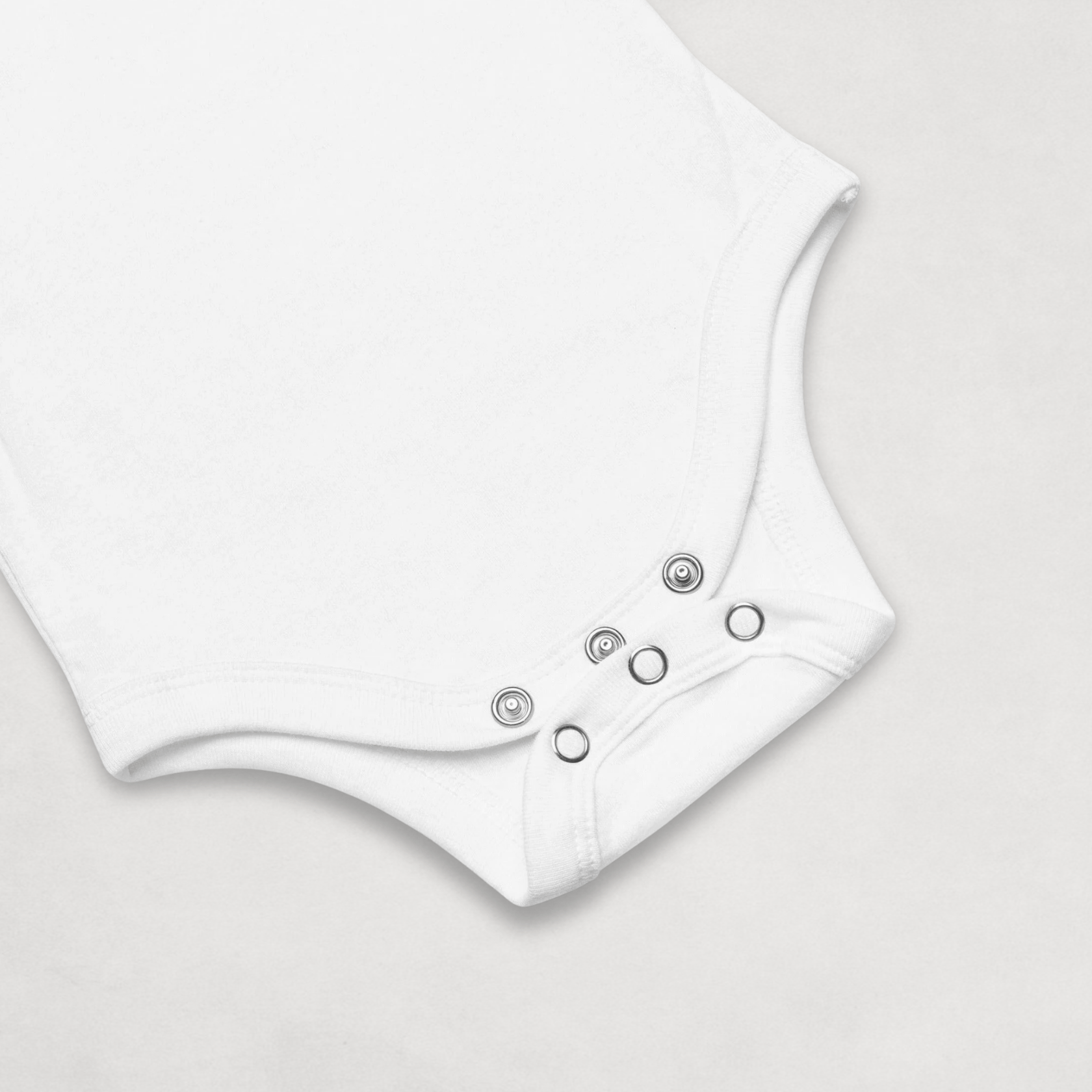 White Don't Tread On Me Bitcoin Onesie for Infants by lil'B close up