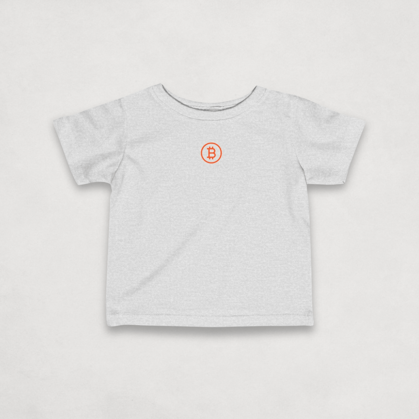 Heather grey Bitcoin Tee for Infants by lil'B from the Branded Collection