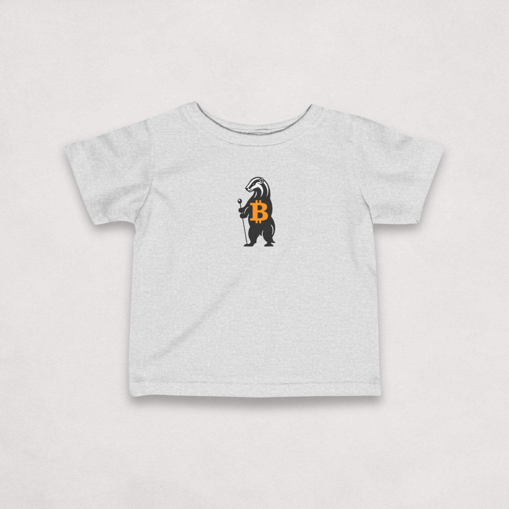 Heather Grey Bitcoin Tee for Infants - Honey Badger Collection by lil'B