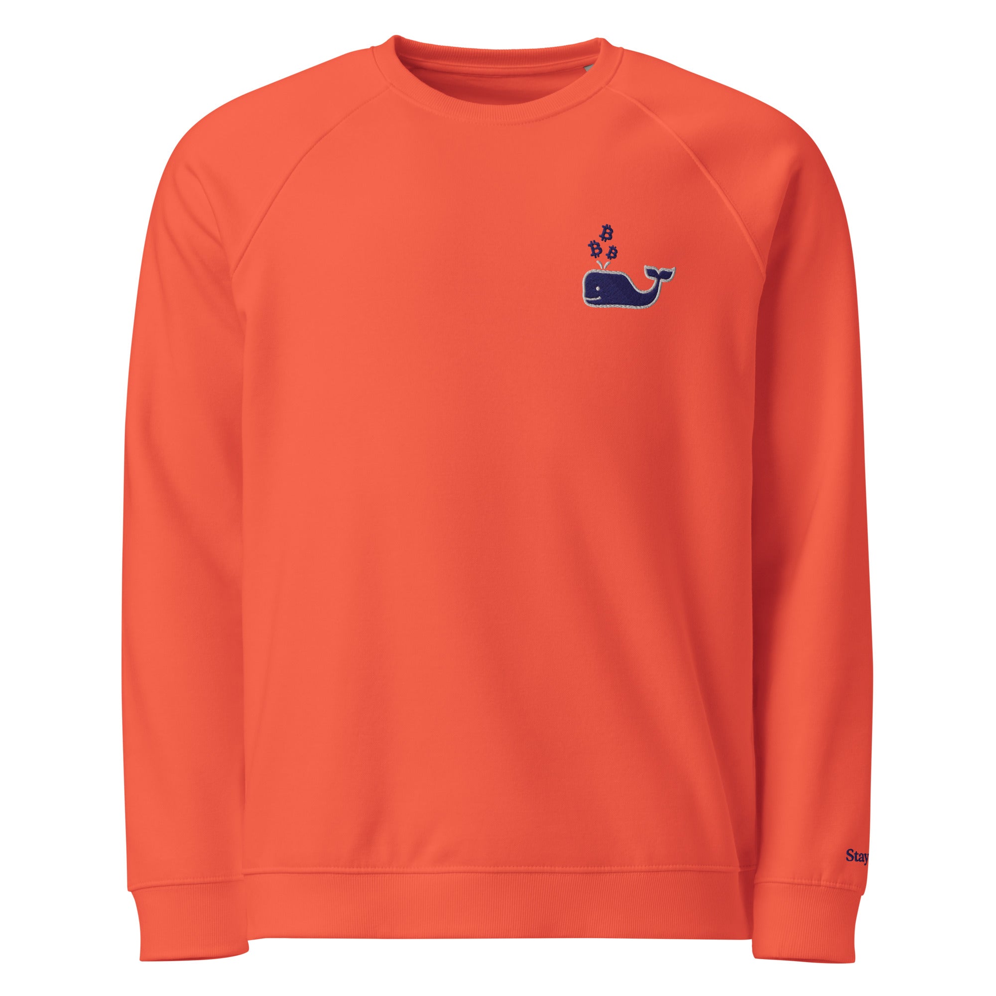 Nautical B Orange Organic Sweatshirt | The Orange Habit