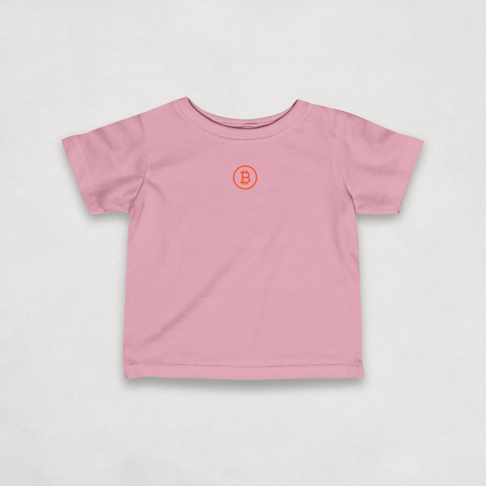 Pink Bitcoin Tee for Infants by lil'B from the Branded Collection