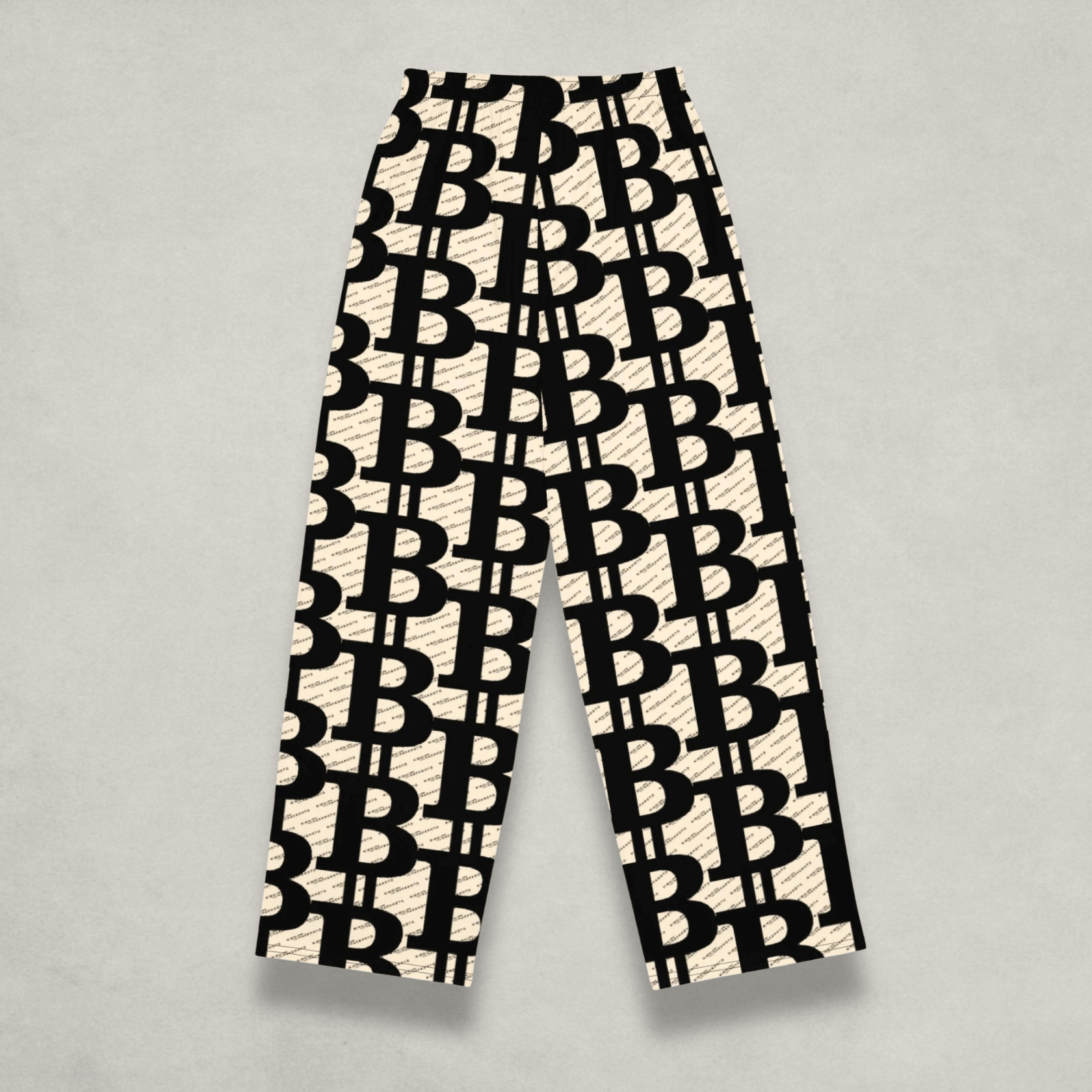 Back of the Womens Bitcoin Pants from The B Collection by Nikki Nakamoto