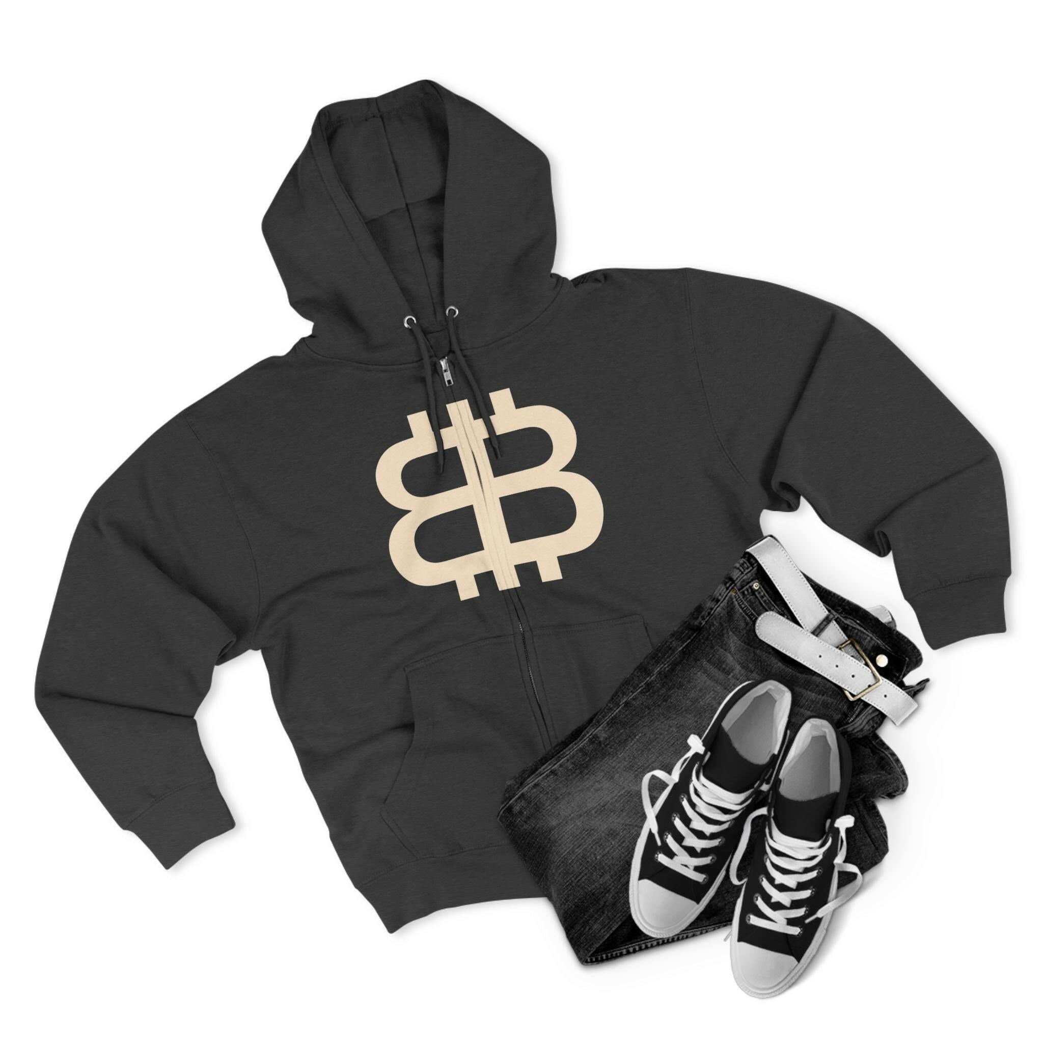 BITCOIN PARIS / Bitcoin Zip Hoodie - SVRN_T - The Orange Habit