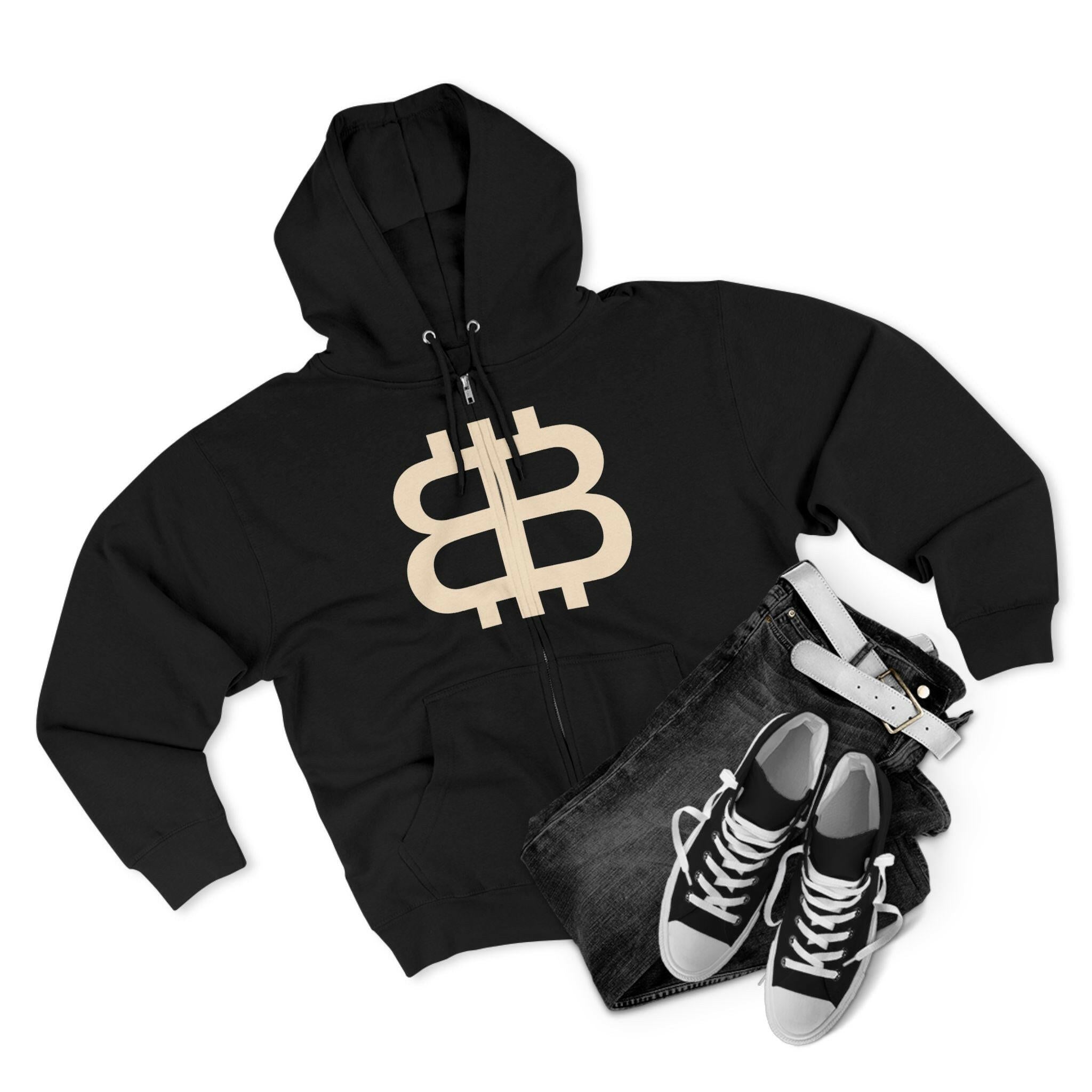 BITCOIN PARIS / Bitcoin Zip Hoodie - SVRN_T - The Orange Habit