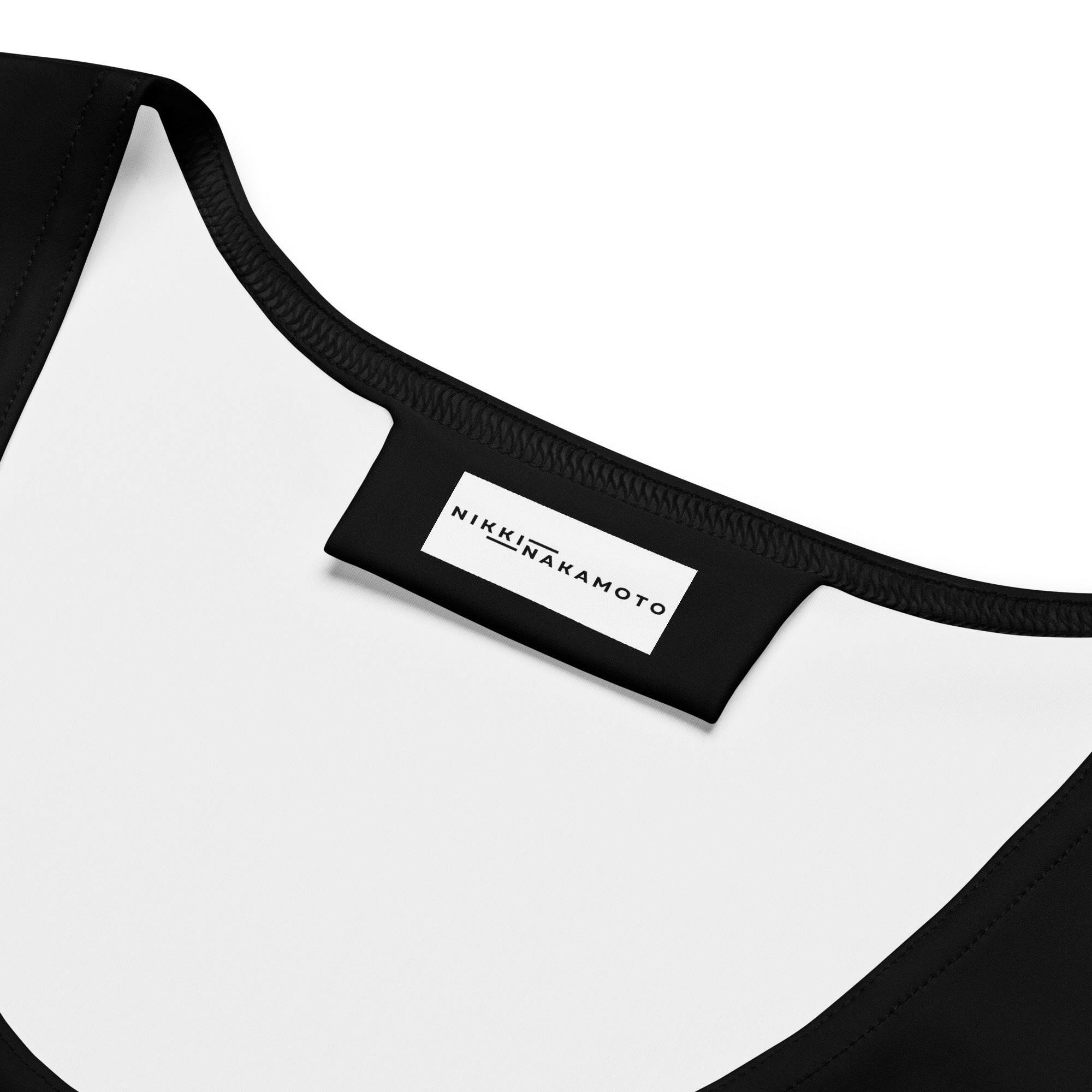 BITCOIN PARIS - Black / Bitcoin Crop Top - Nikki Nakamoto - The Orange Habit