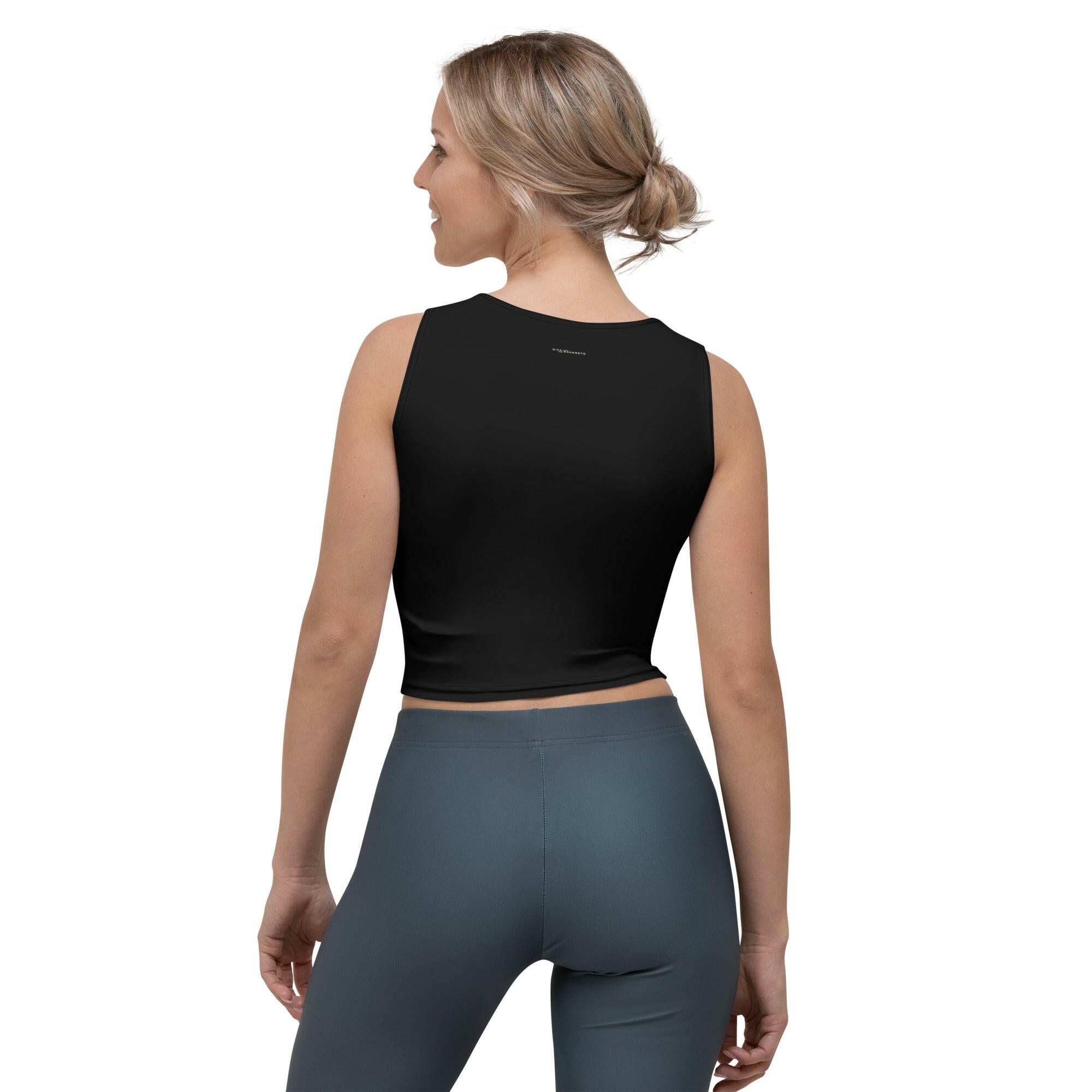 BITCOIN PARIS - Black / Bitcoin Crop Top - Nikki Nakamoto - The Orange Habit