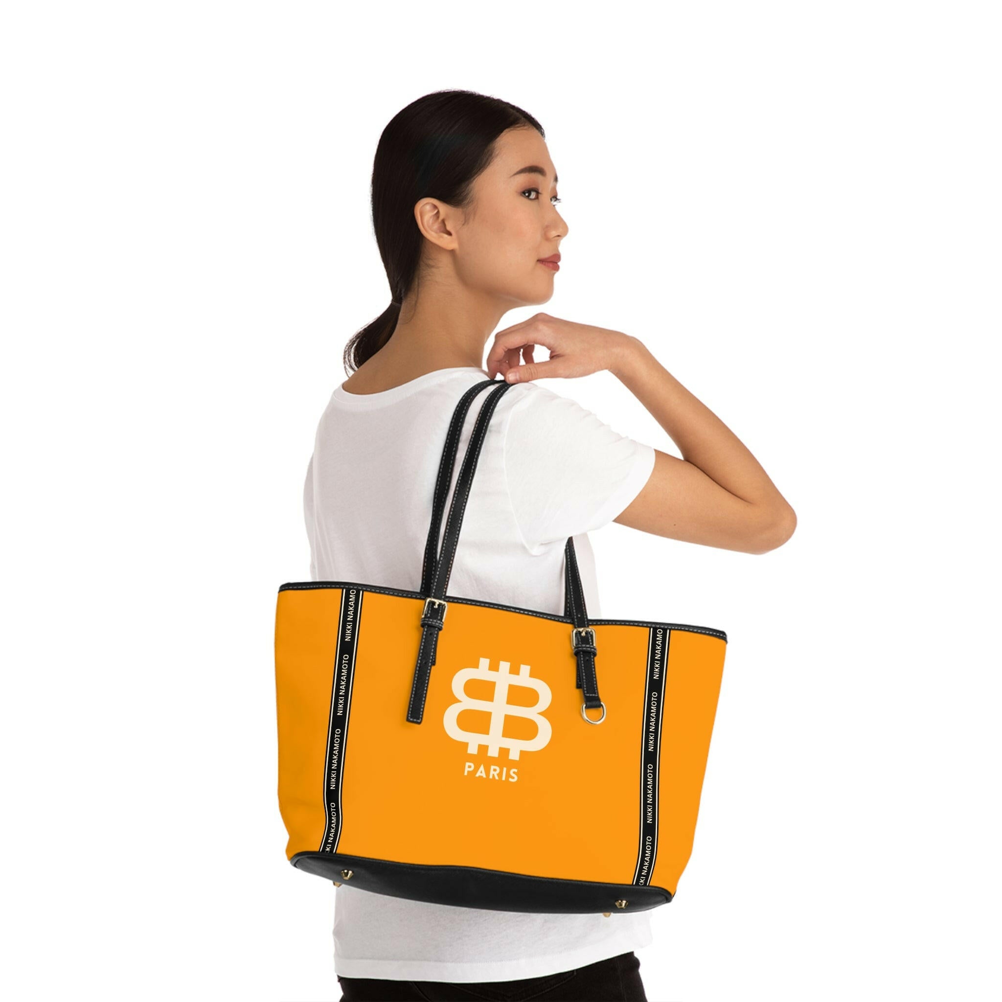 BITCOIN PARIS / Orange Purse - Nikki Nakamoto Bags - The Orange Habit