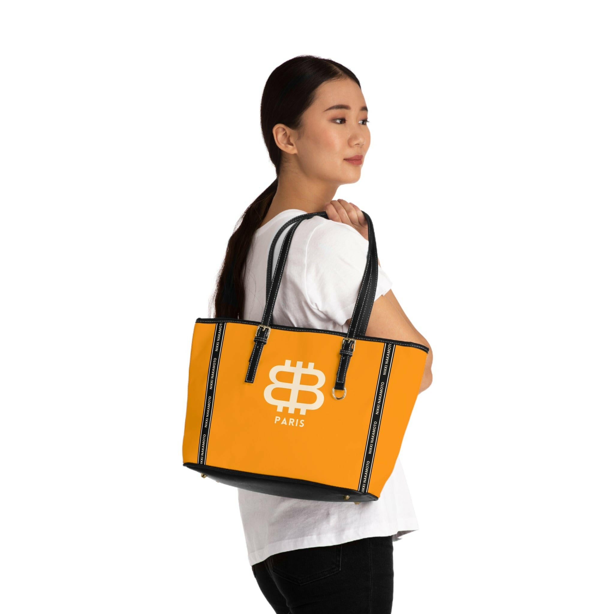 BITCOIN PARIS / Orange Purse - Nikki Nakamoto Bags - The Orange Habit
