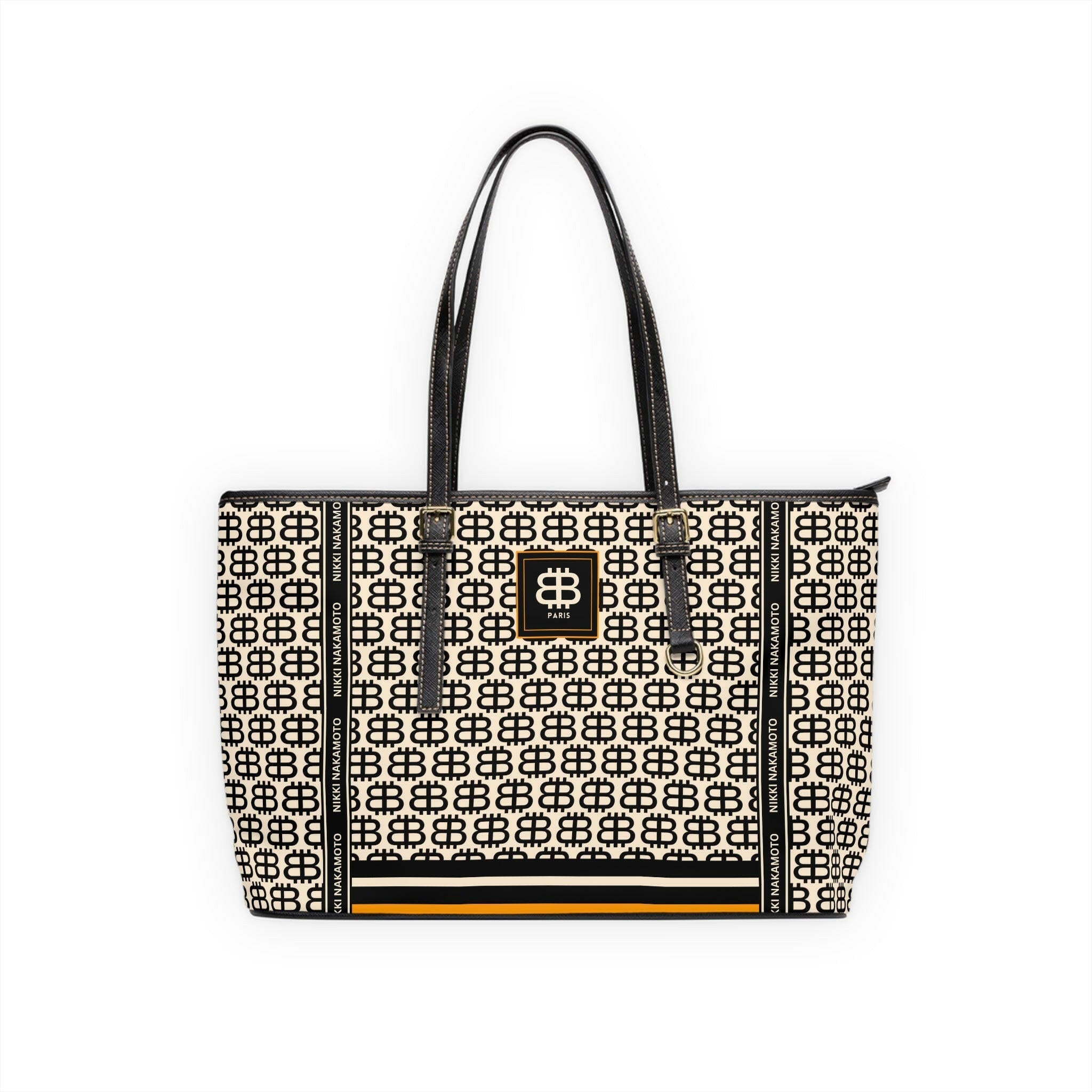 BITCOIN PARIS / Purse in Cream/Black - Nikki Nakamoto Bags - The Orange Habit