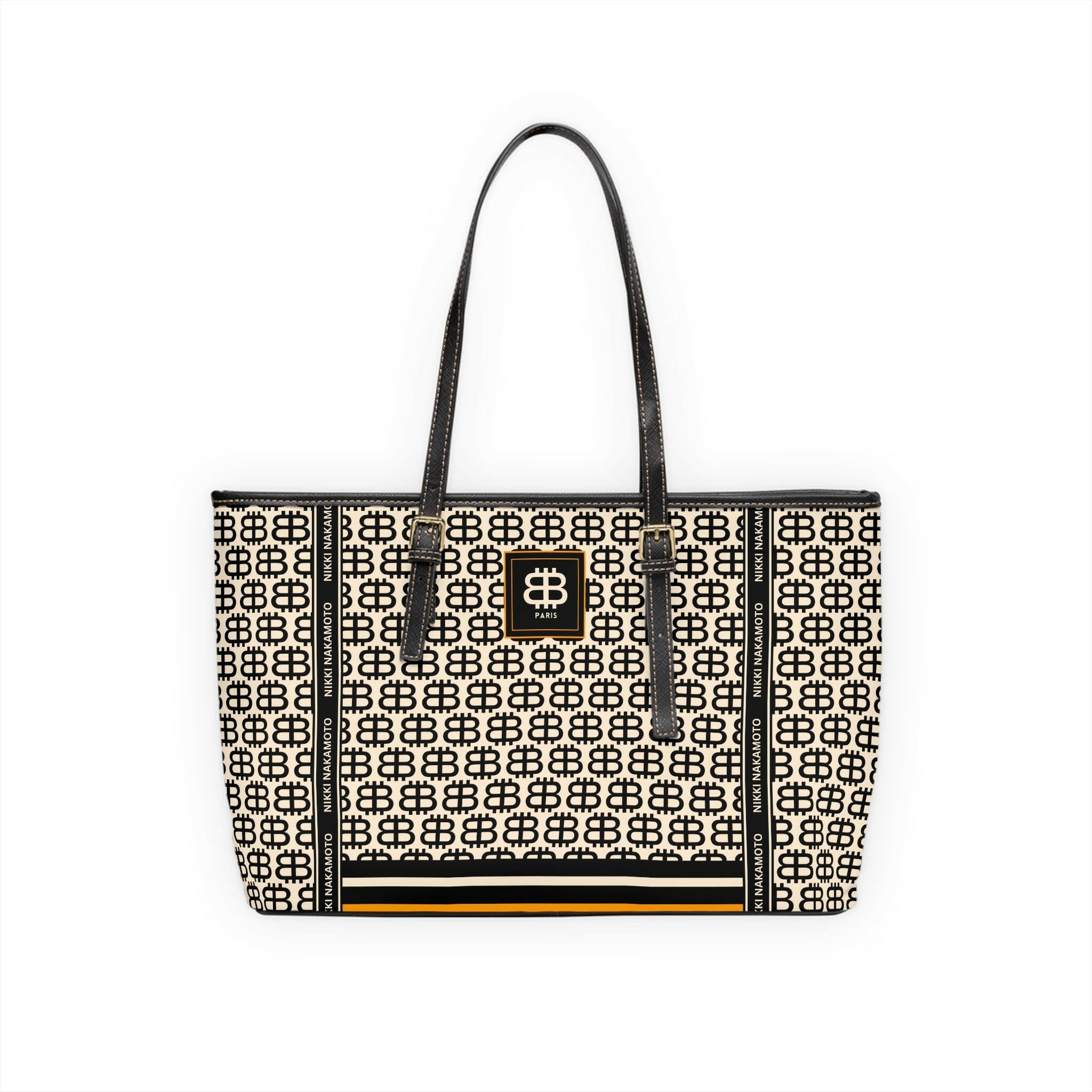 BITCOIN PARIS / Purse in Cream/Black - Nikki Nakamoto Bags - The Orange Habit