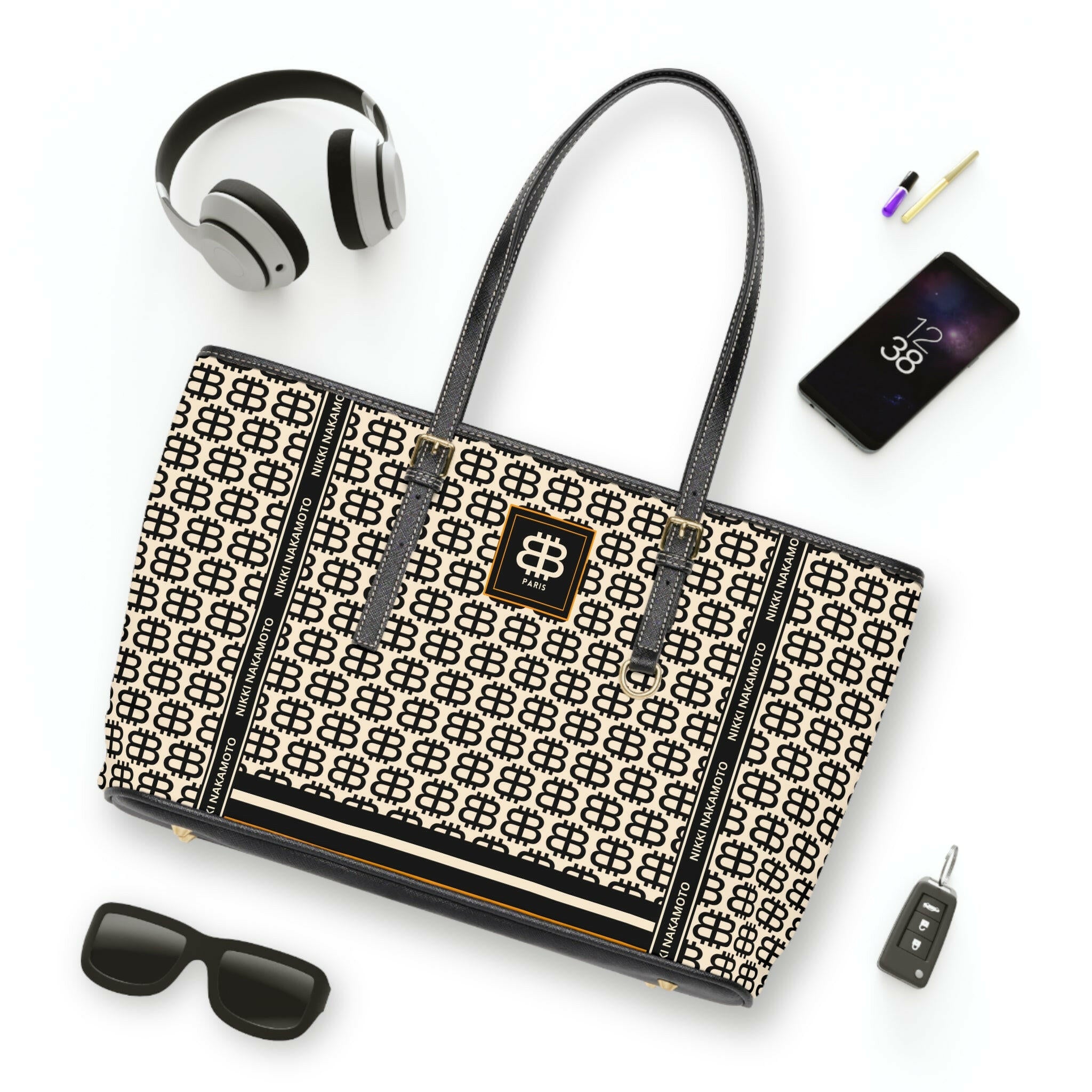 BITCOIN PARIS / Purse in Cream/Black - Nikki Nakamoto Bags - The Orange Habit