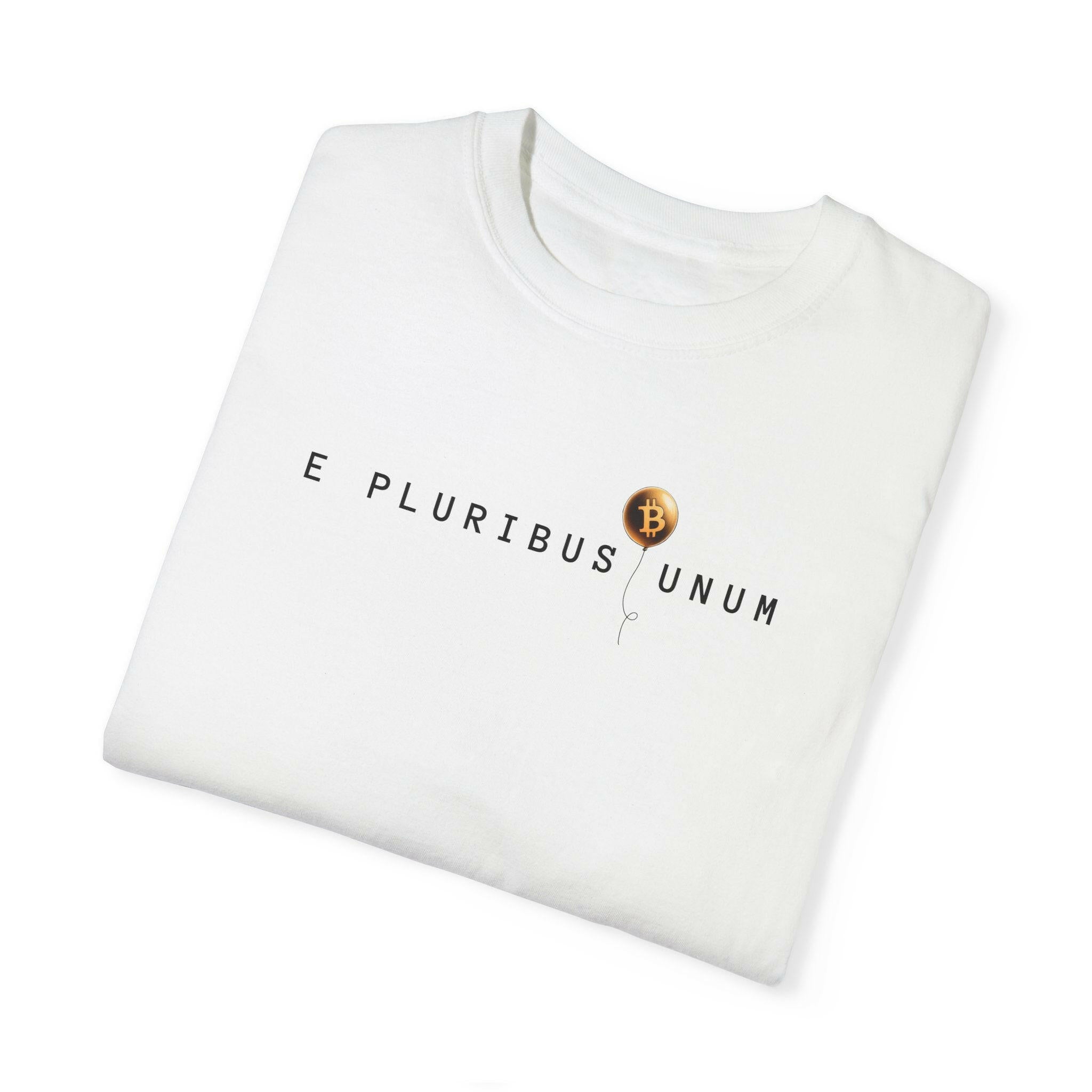 E PLURIBUS UNUM / Bitcoin T-Shirt - SVRN_T - The Orange Habit