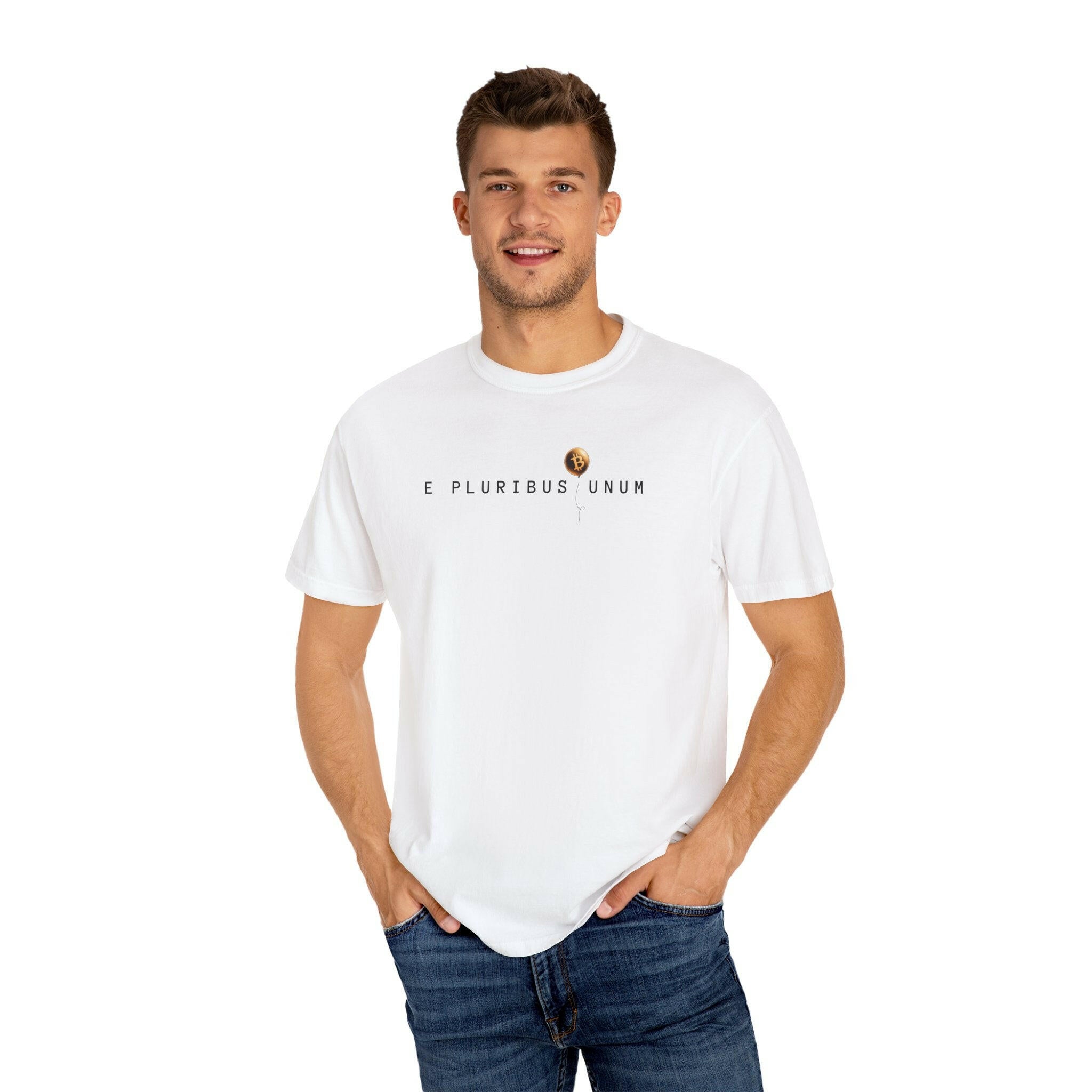 E PLURIBUS UNUM / Bitcoin T-Shirt - SVRN_T - The Orange Habit