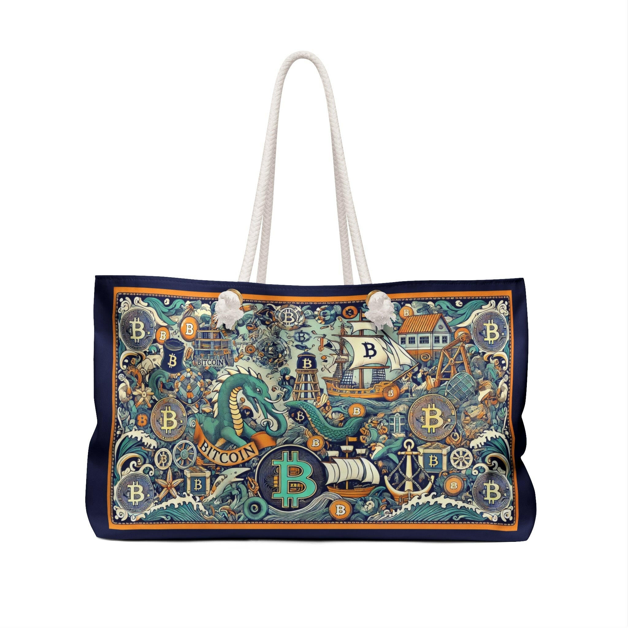 JEKYLL / Bitcoin Weekender Bag - Nikki Nakamoto Bags - The Orange Habit