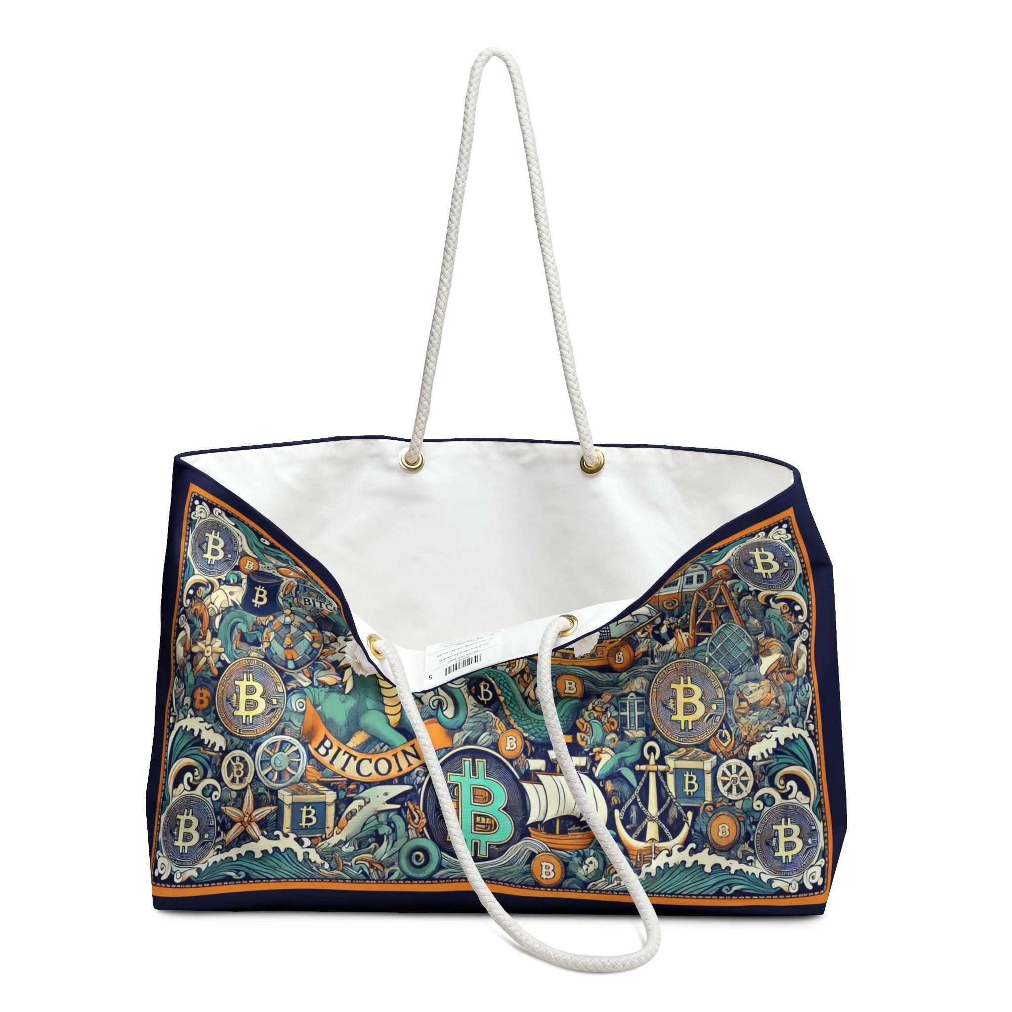 JEKYLL / Bitcoin Weekender Bag - Nikki Nakamoto Bags - The Orange Habit