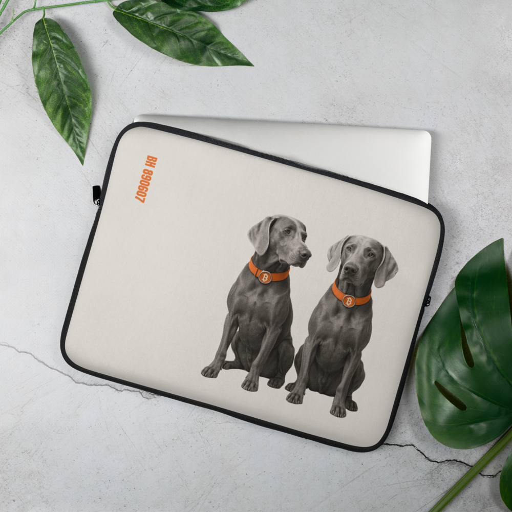 HODL Dog / Weimaraner Laptop Sleeve - The Orange Habit