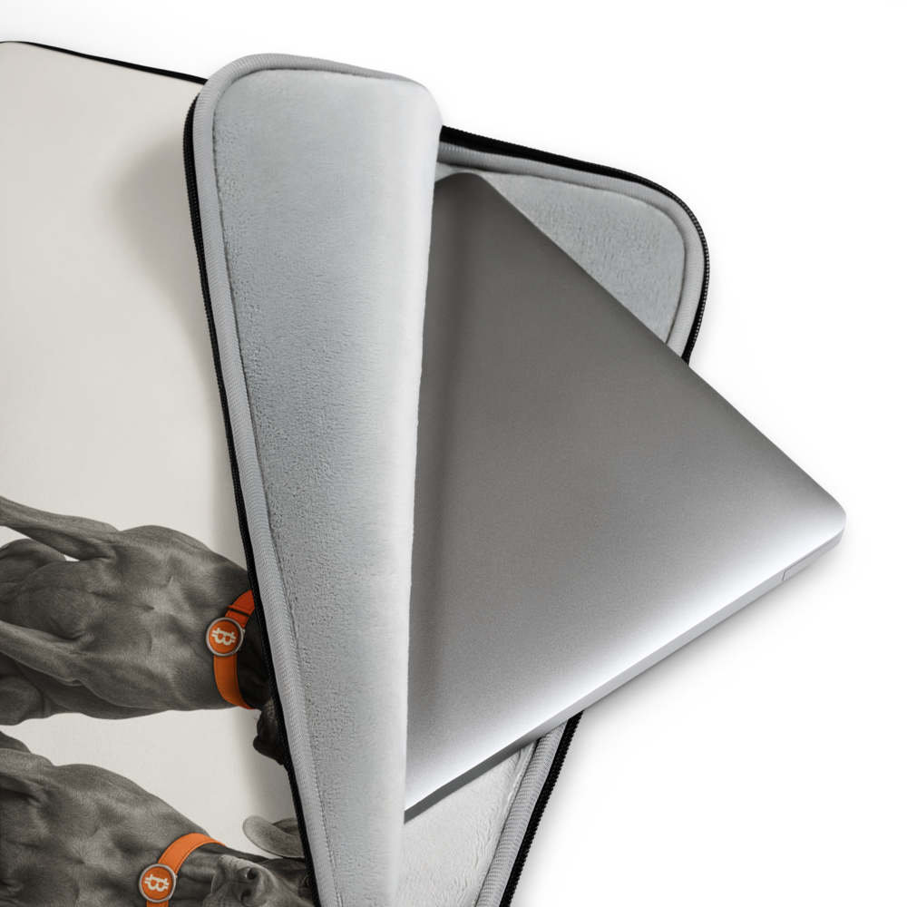 HODL Dog / Weimaraner Laptop Sleeve - The Orange Habit
