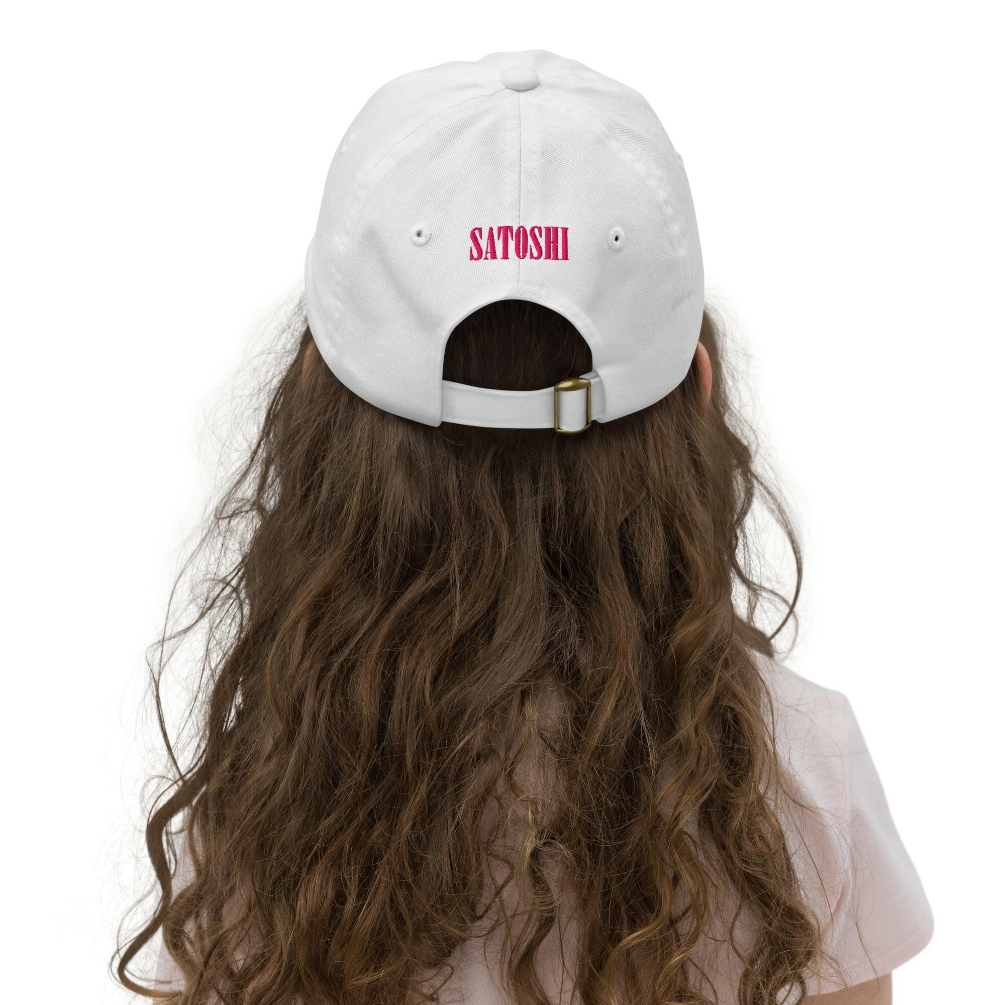 SATOSHI SMILES / Girls’ Bitcoin Hat - Lil'B Hats - The Orange Habit