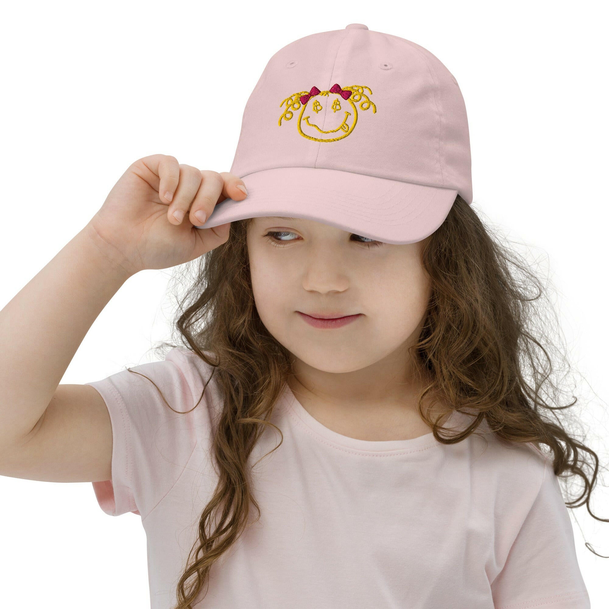 SATOSHI SMILES / Girls’ Bitcoin Hat - Lil'B Hats - The Orange Habit