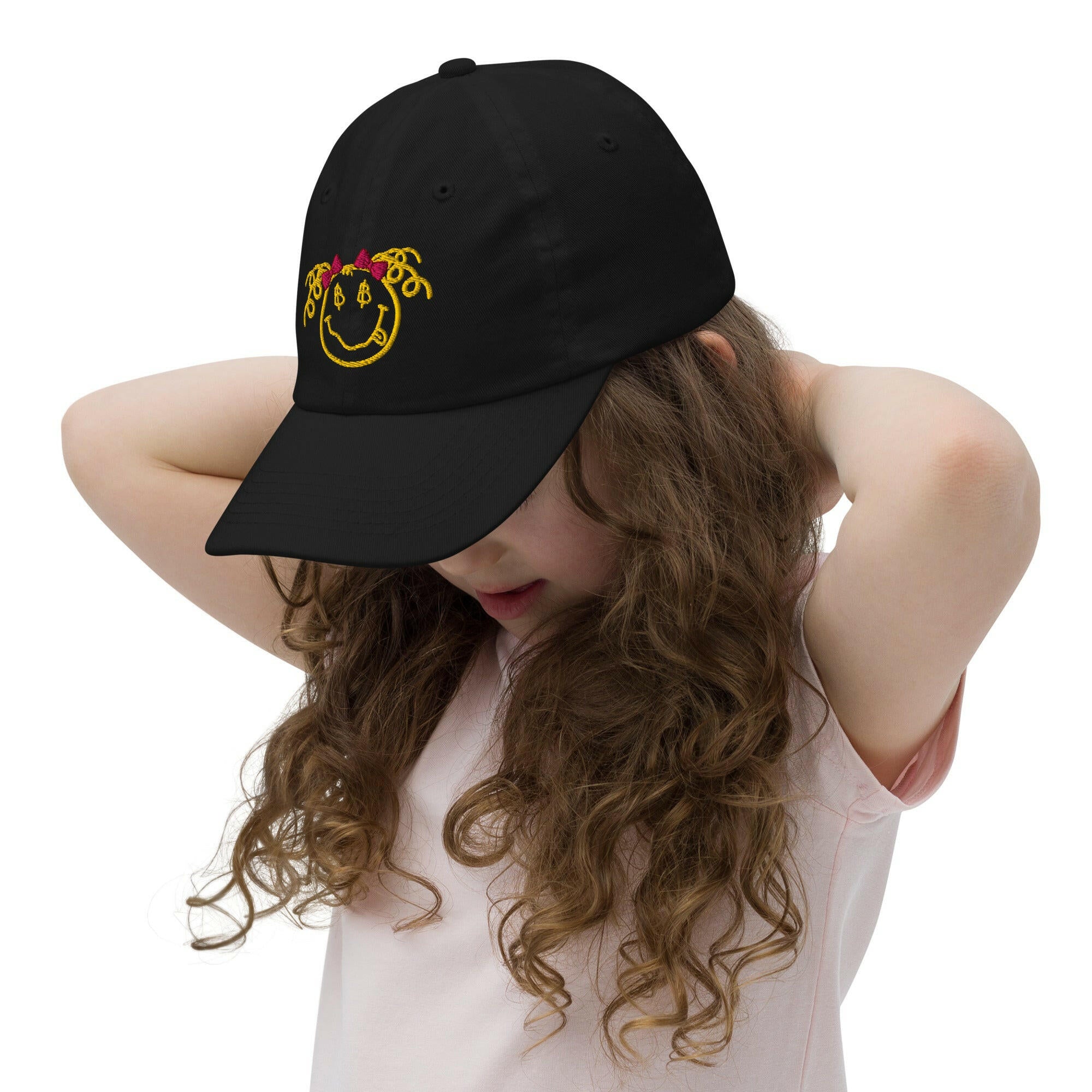 SATOSHI SMILES / Girls’ Bitcoin Hat - Lil'B Hats - The Orange Habit